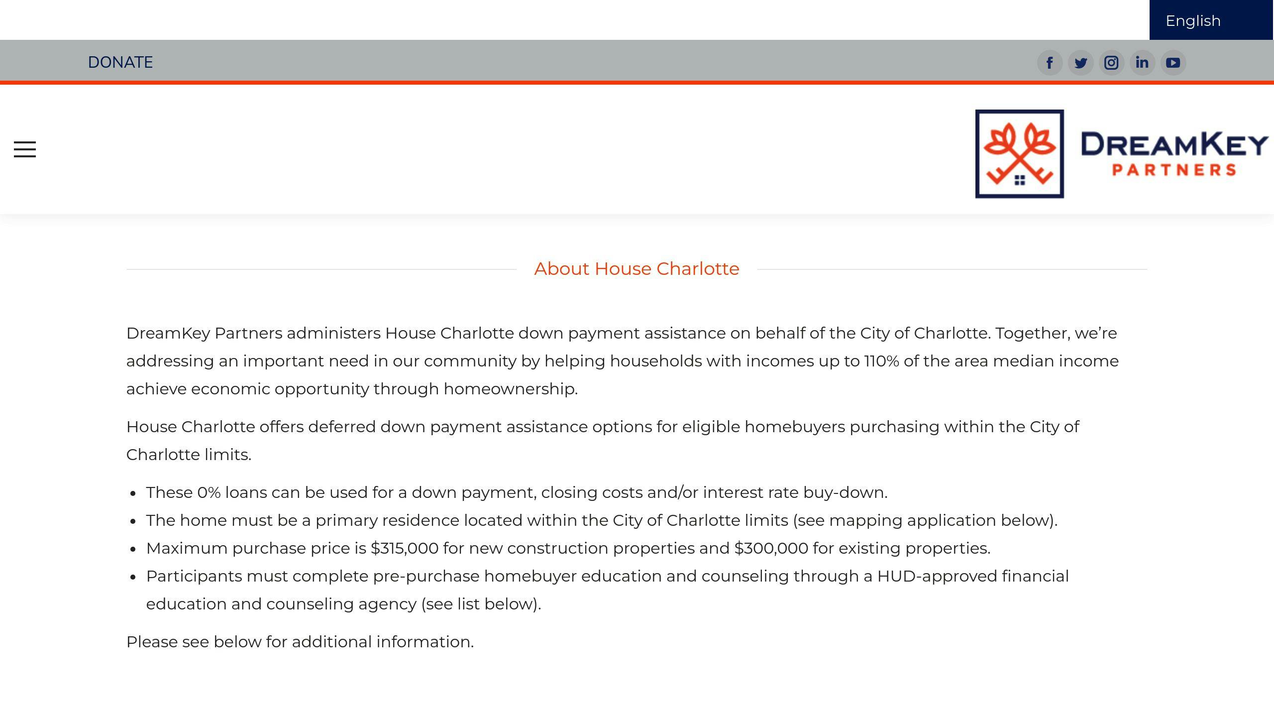 House Charlotte Program