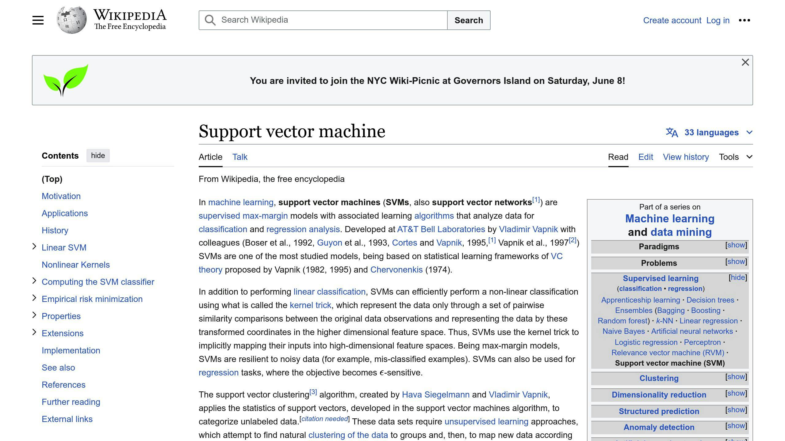 Support Vector Machines