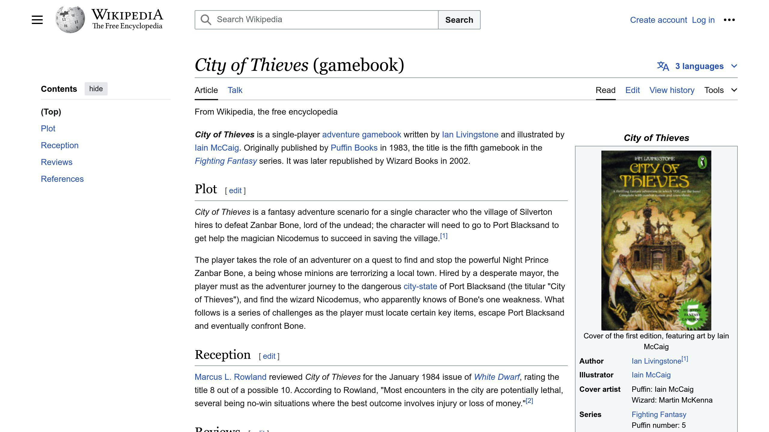 City of Thieves