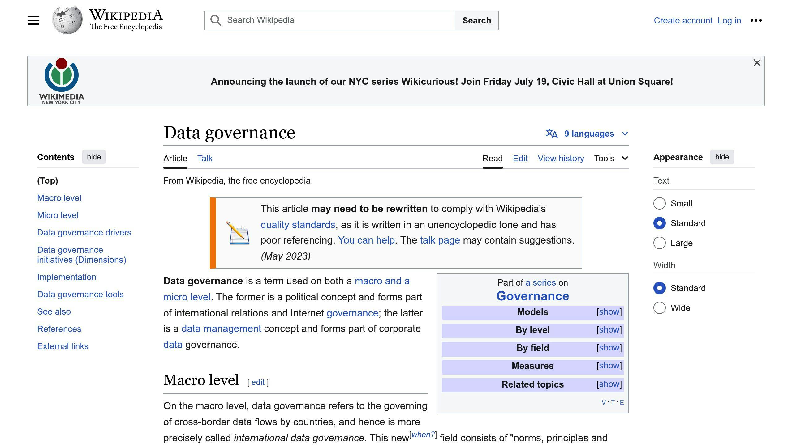 Data Governance