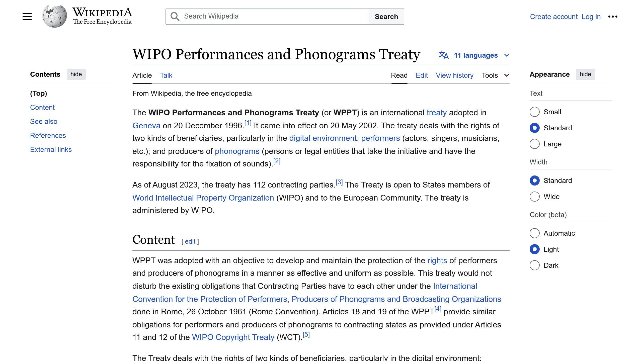 WIPO Performances and Phonograms Treaty