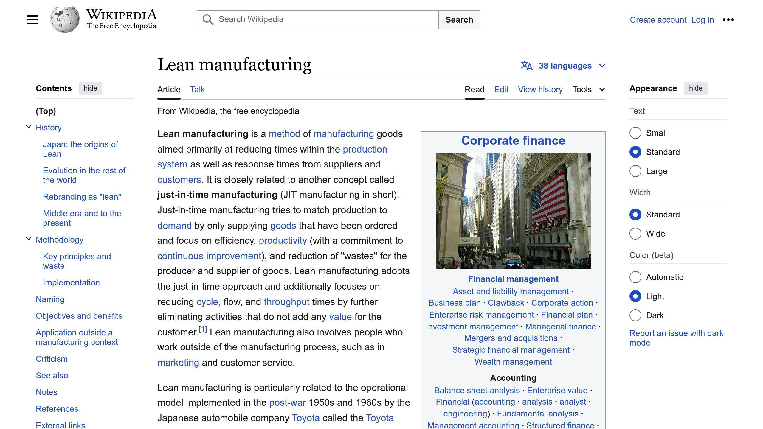 Lean Manufacturing