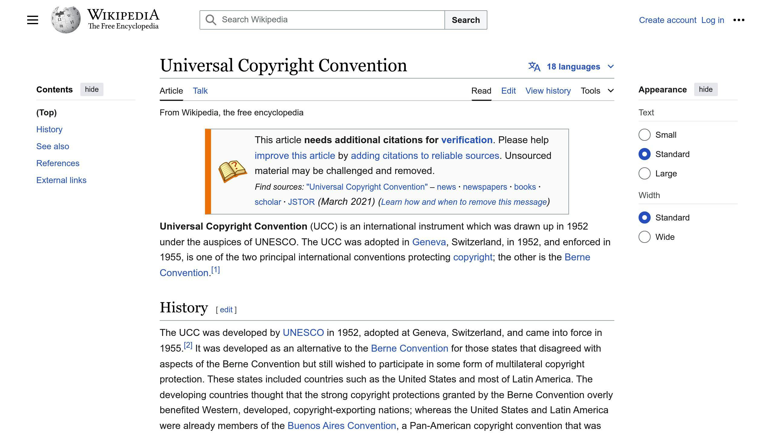 Universal Copyright Convention