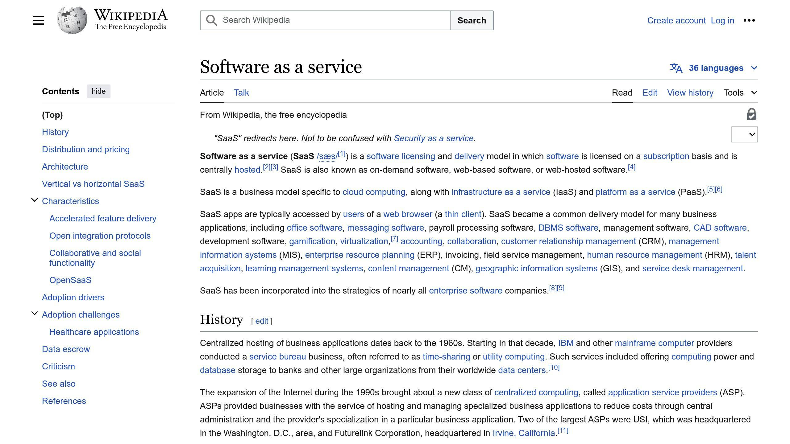 Software as a Service