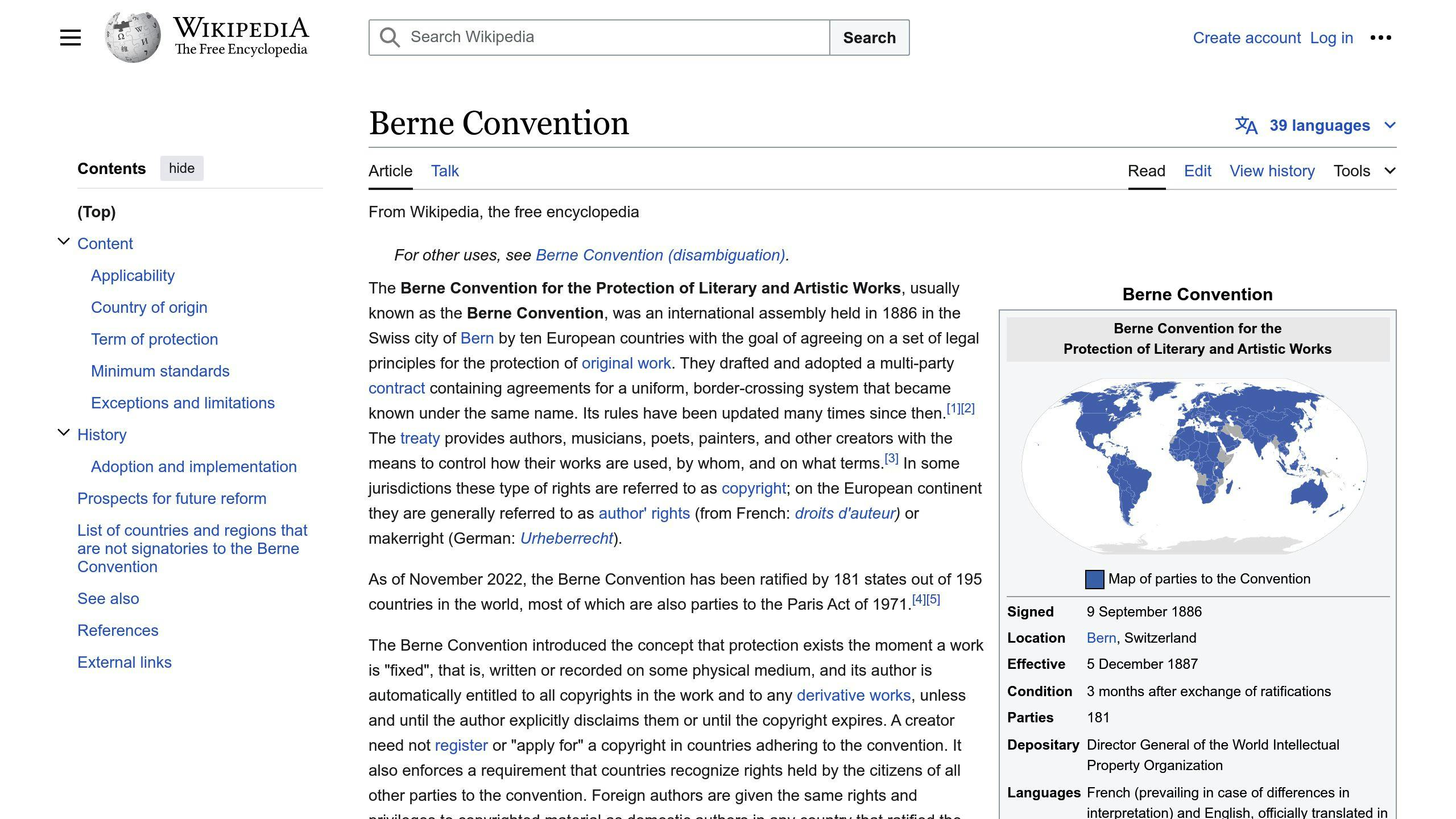 Berne Convention