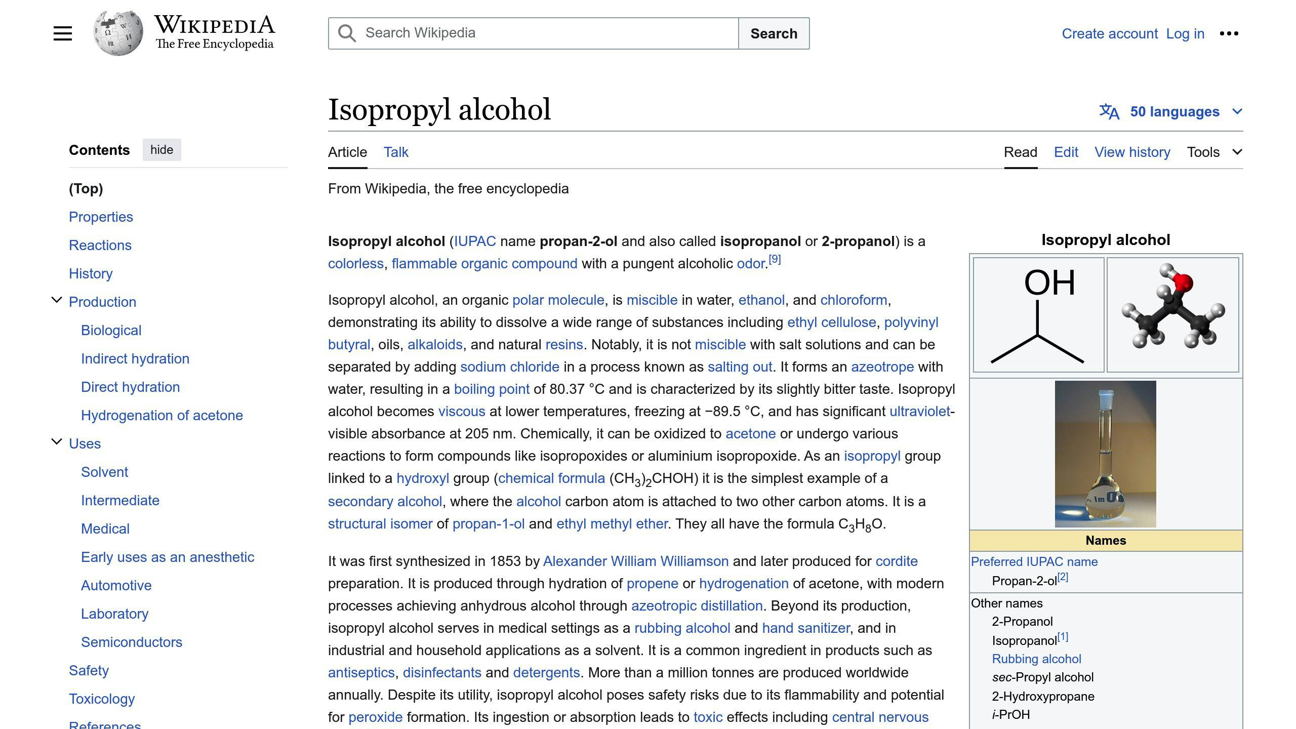 isopropylalkohol