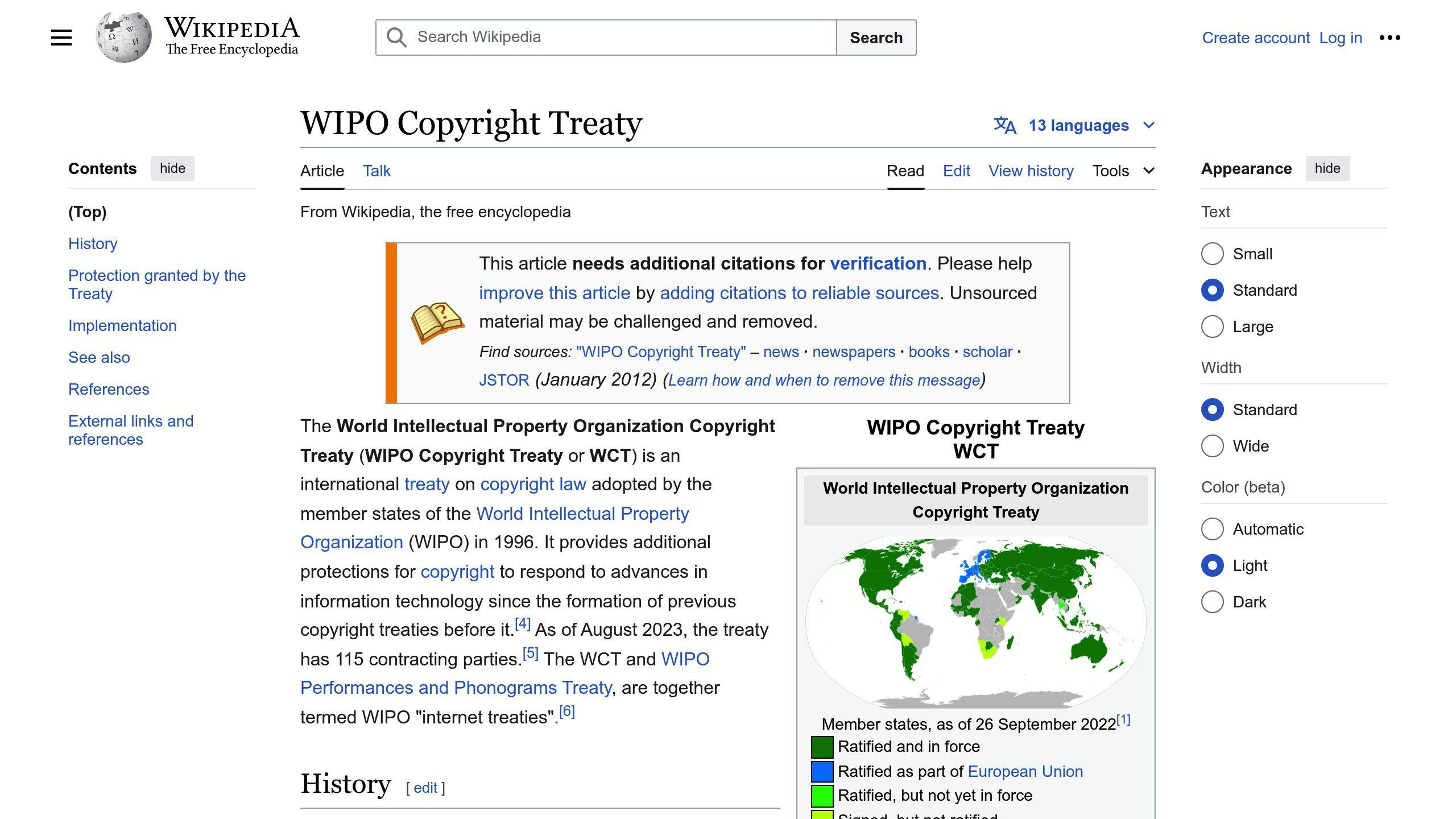 WIPO Copyright Treaty