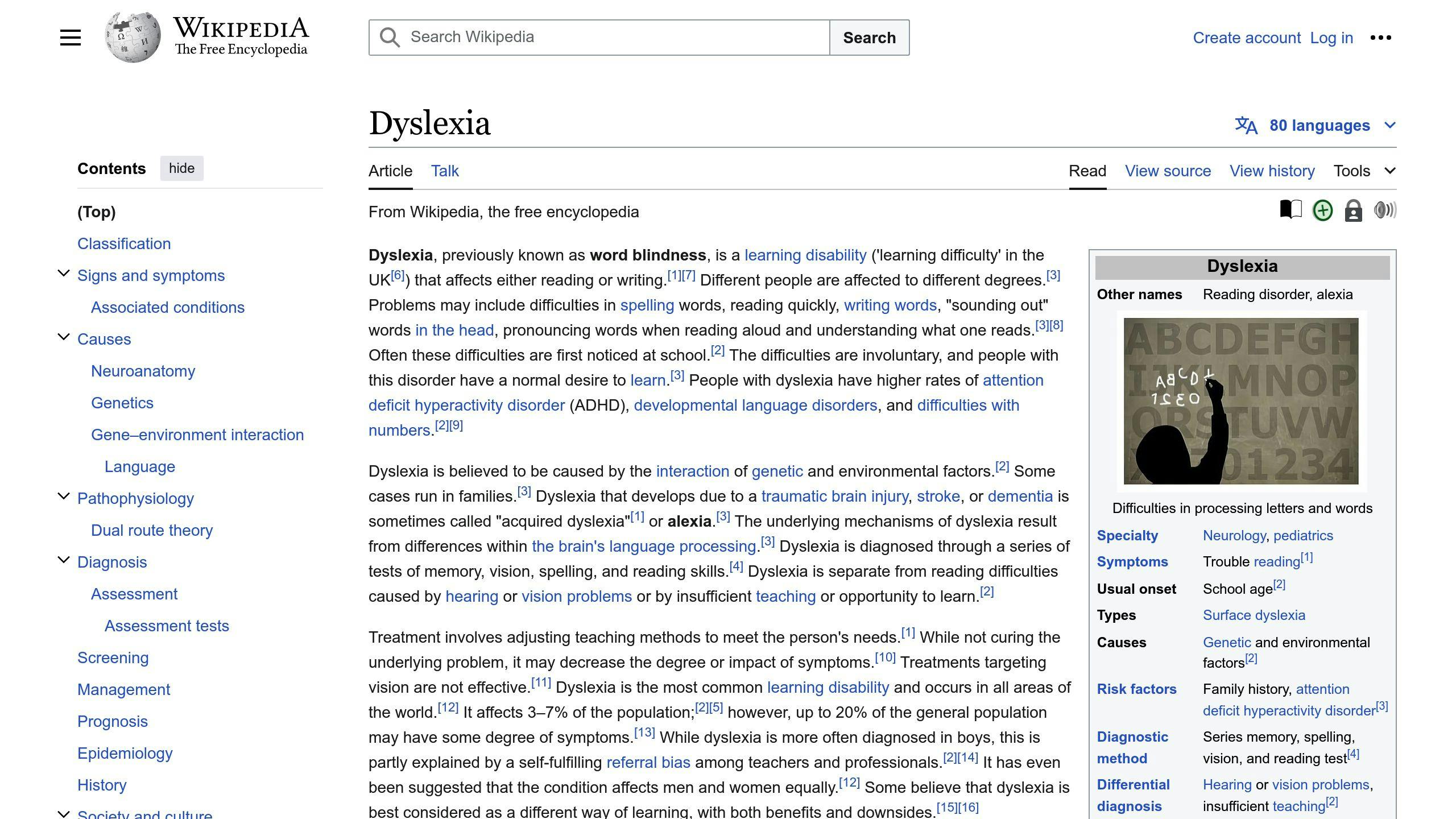 dyslexia