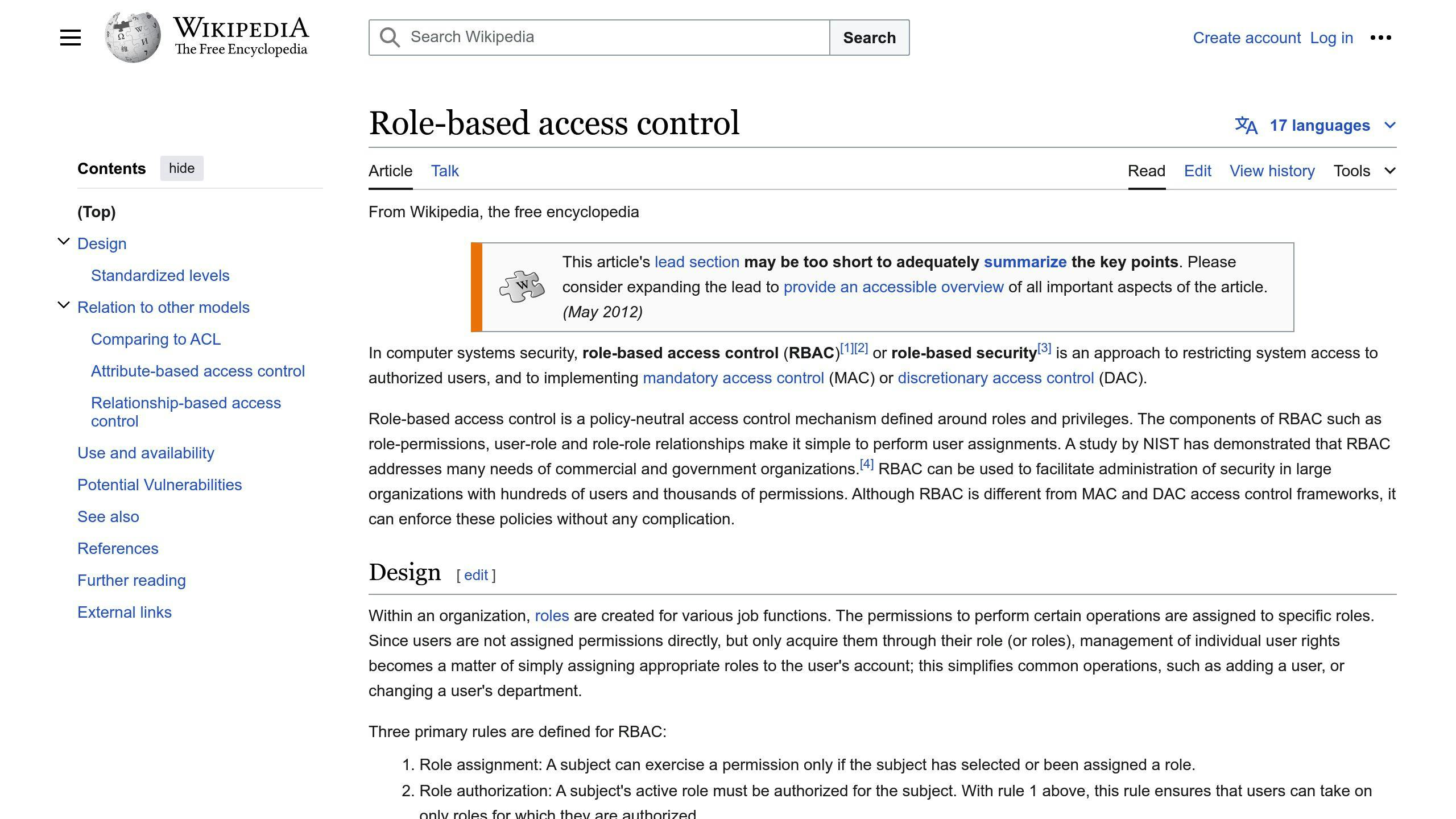 Role-Based Access Control