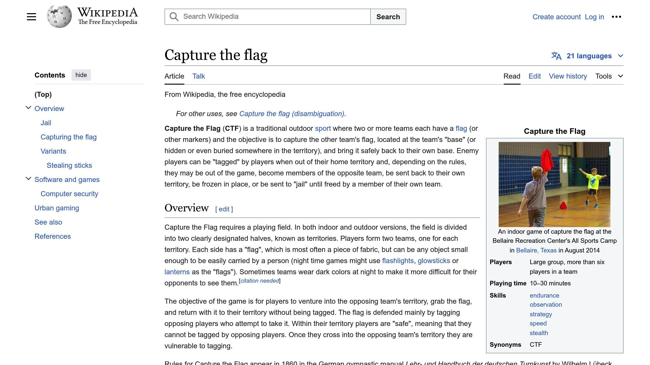 Capture the Flag