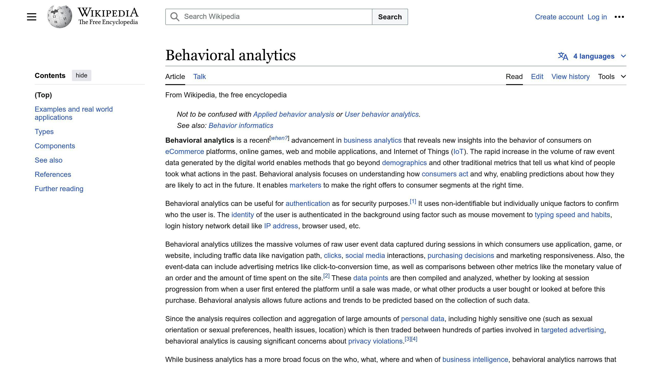 Behavioral Analytics