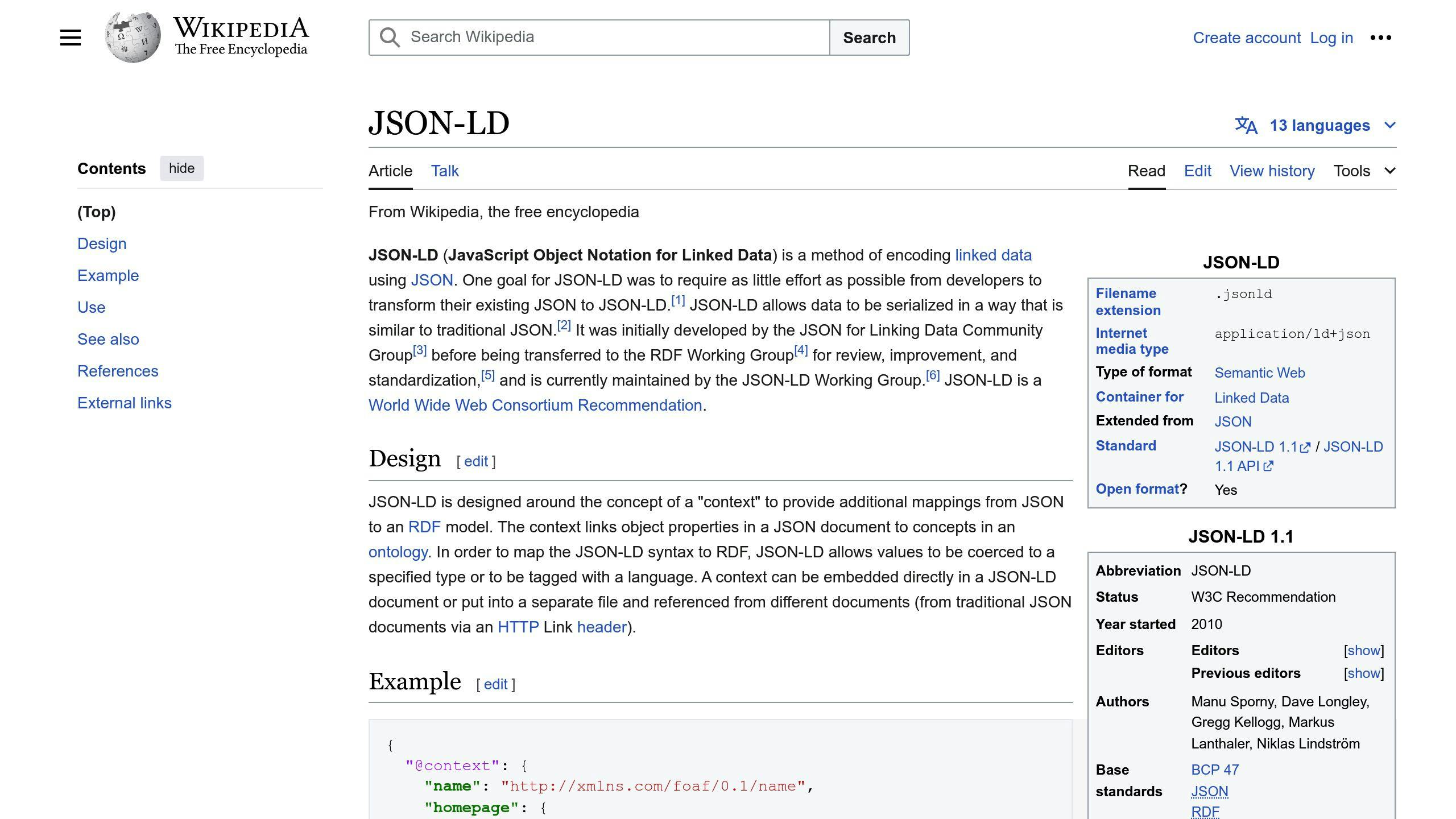 JSON-LD