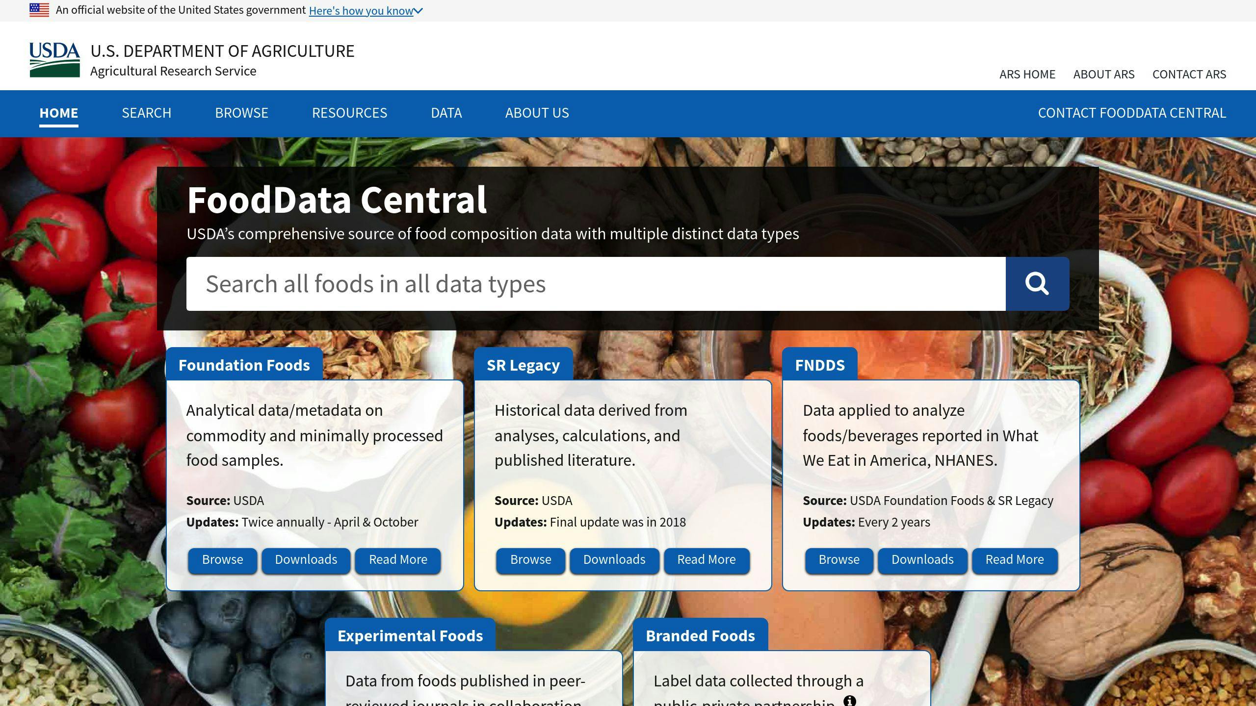 USDA FoodData Central