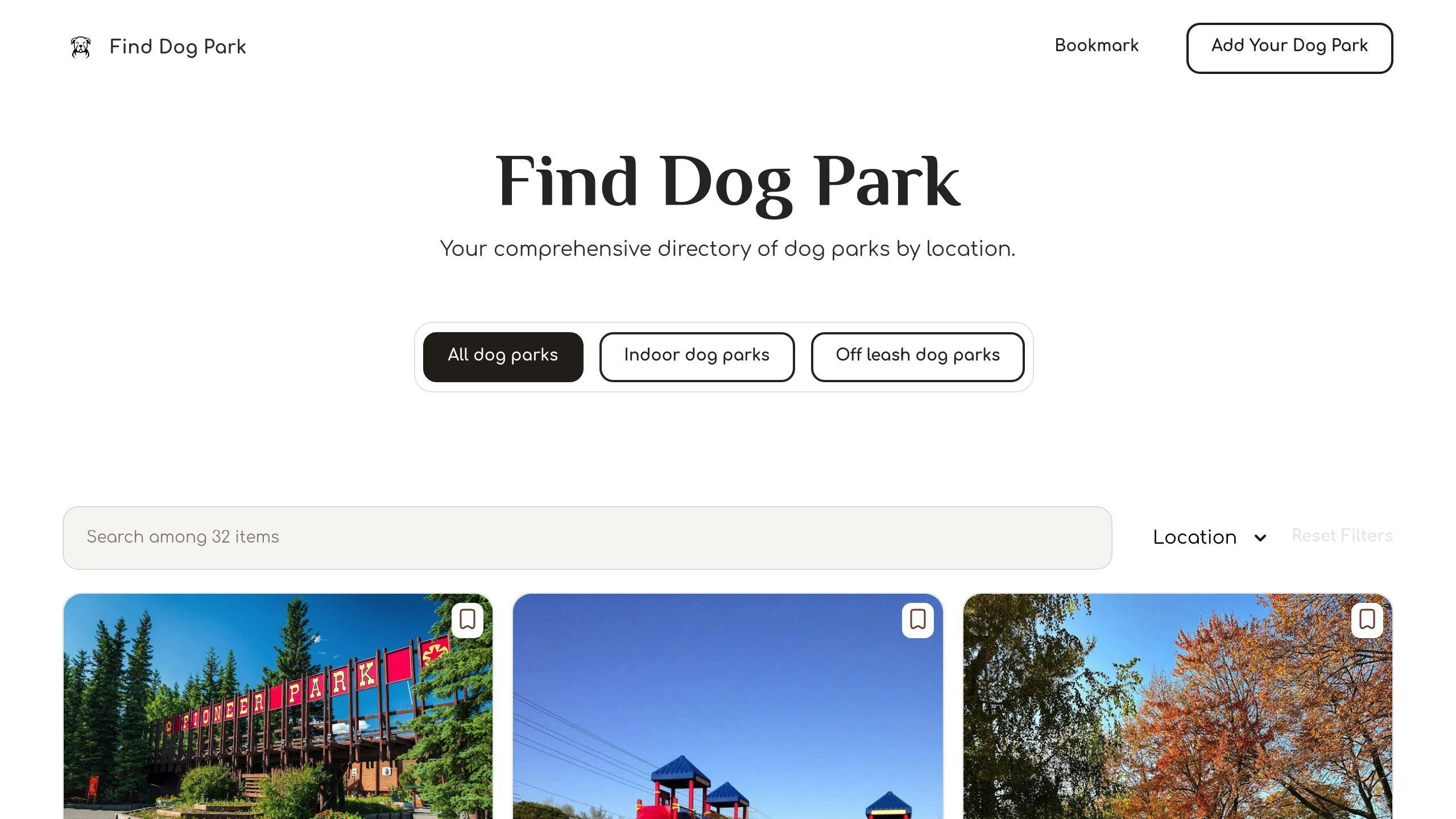Find Dog Park