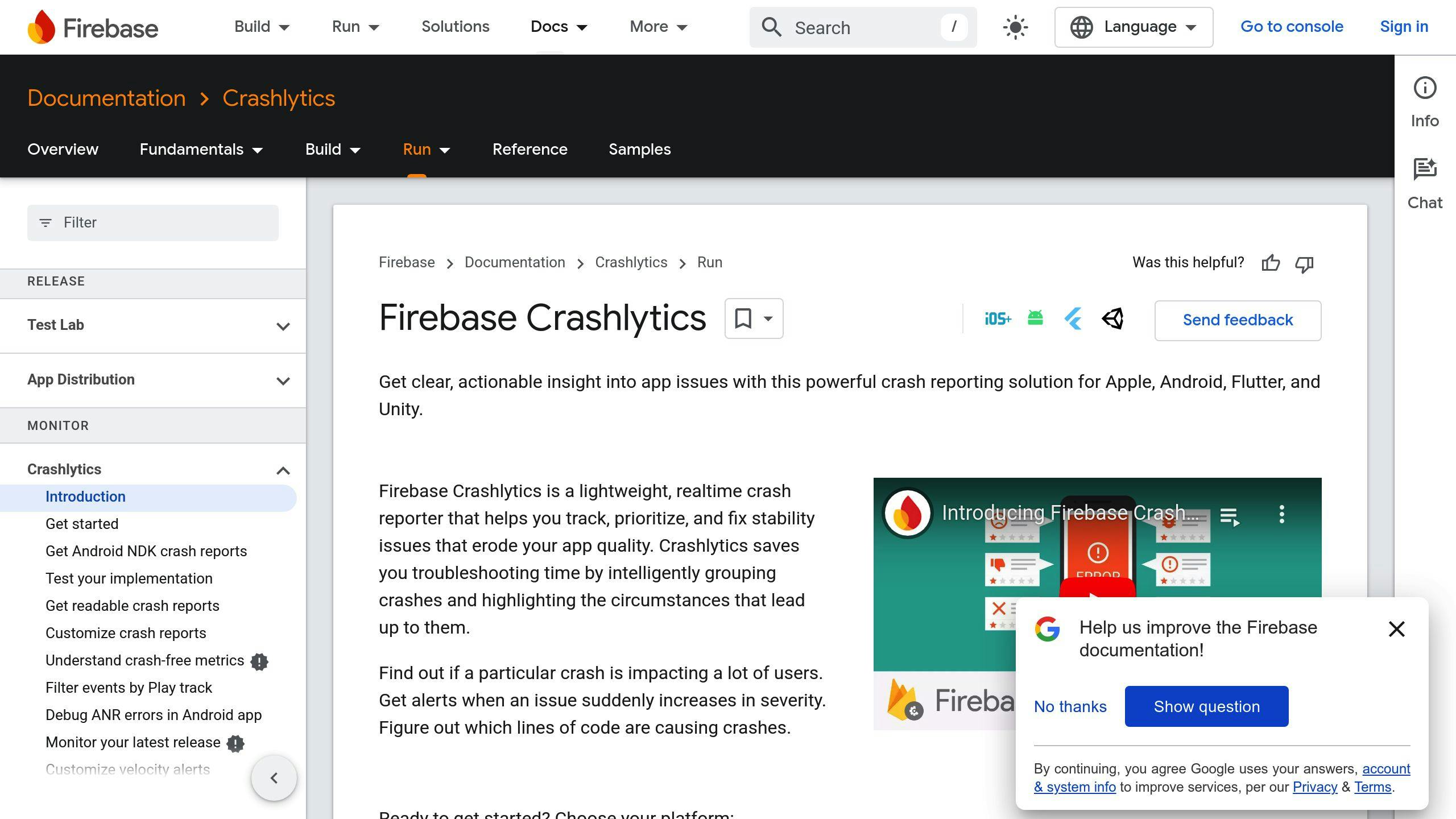 Firebase Crashlytics