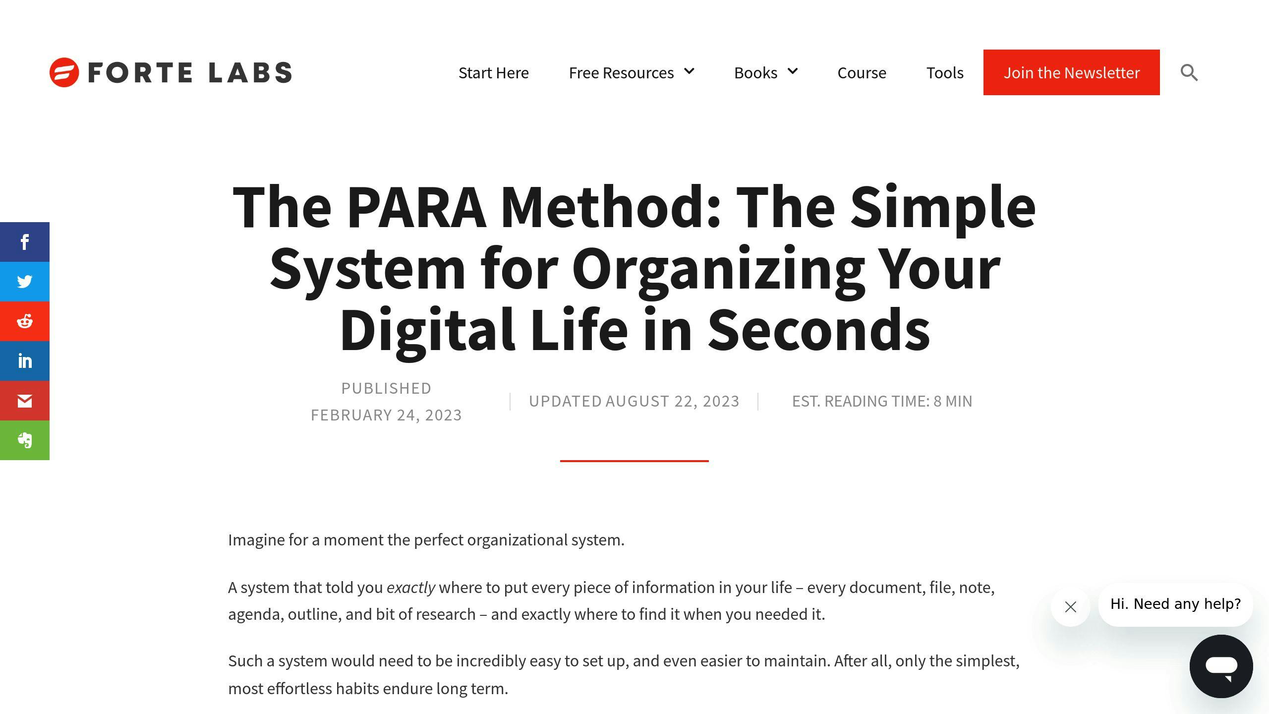 PARA Method