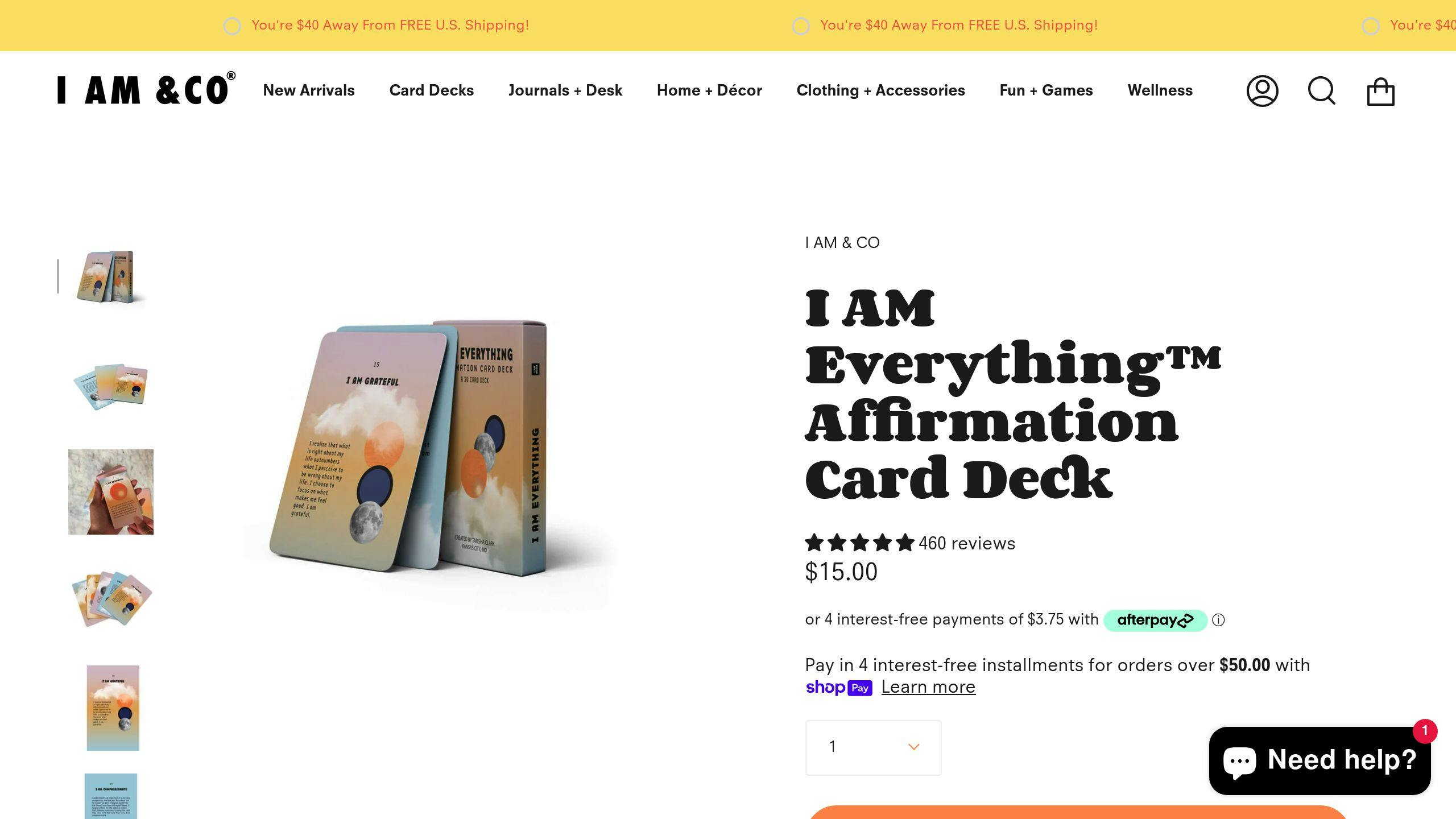 I AM Everything™ Affirmation Card Deck