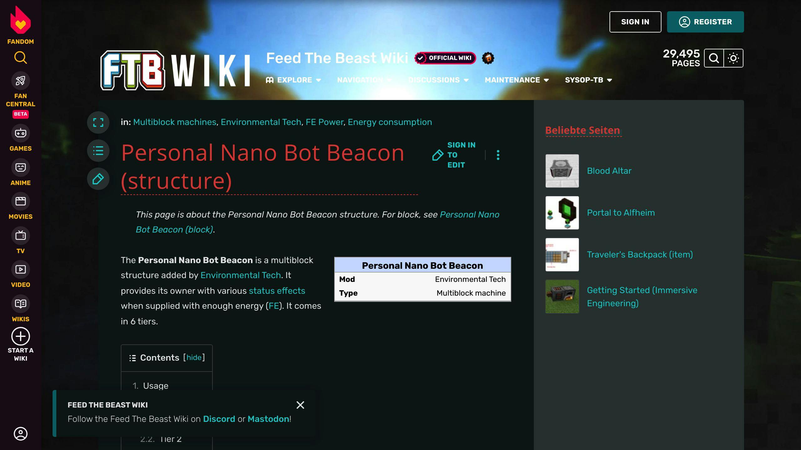 Nano Bot Beacons