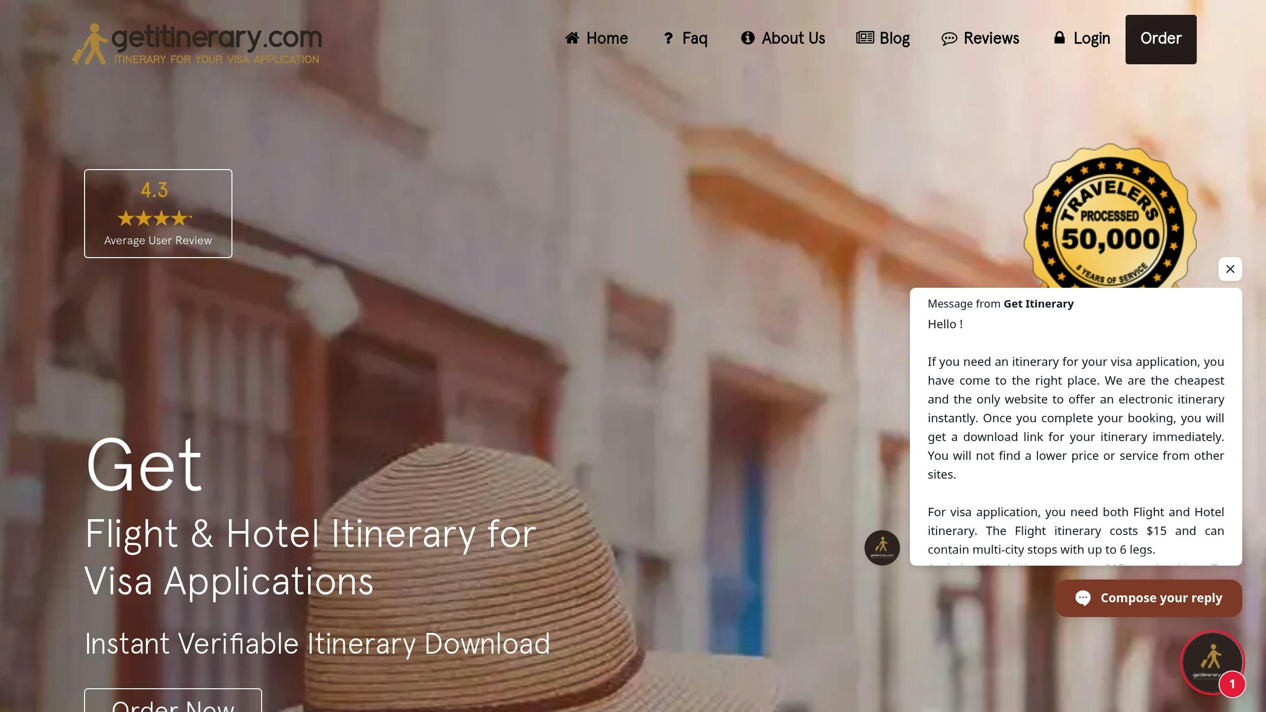 Get Itinerary