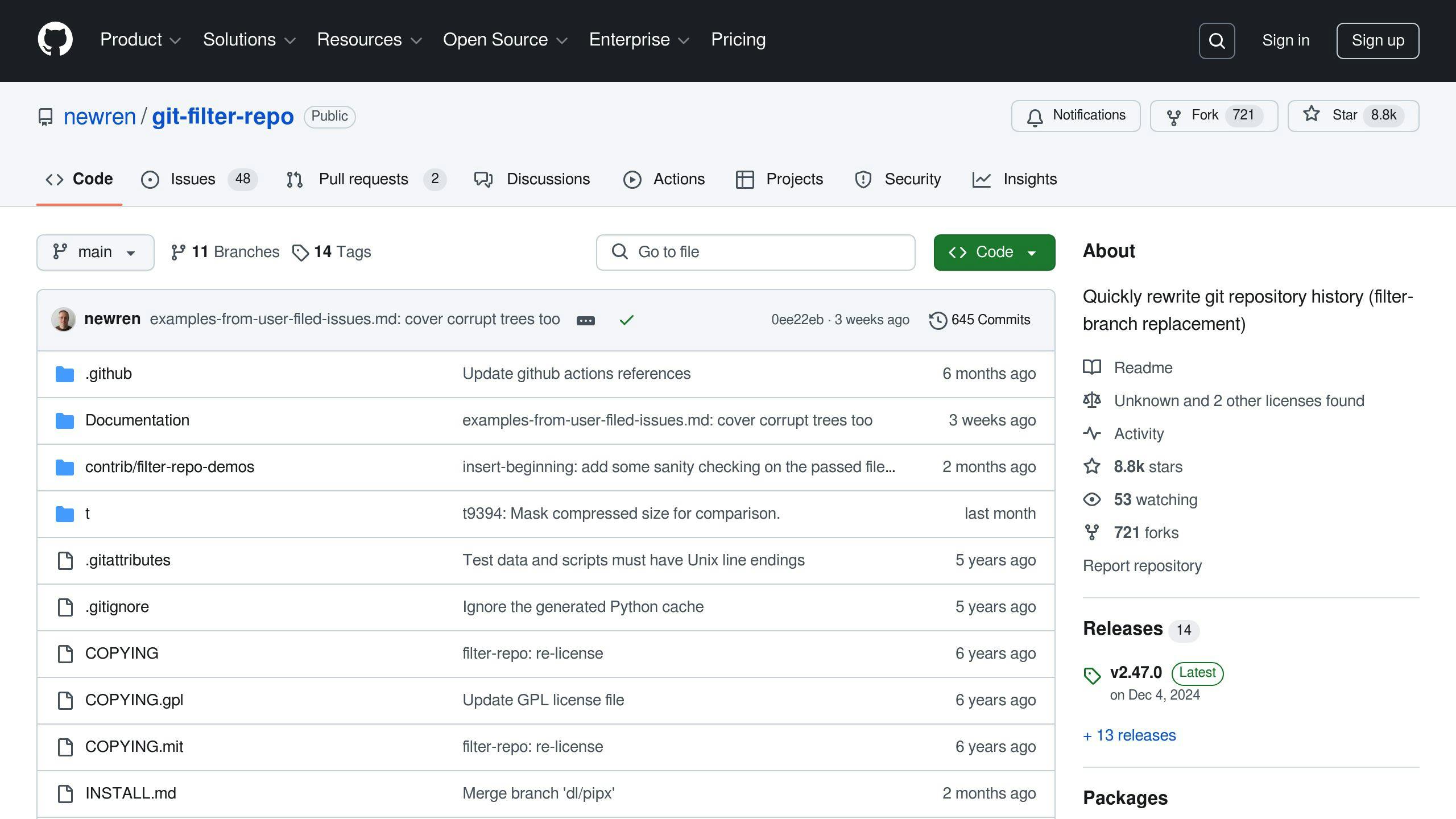 Git Filter-Repo