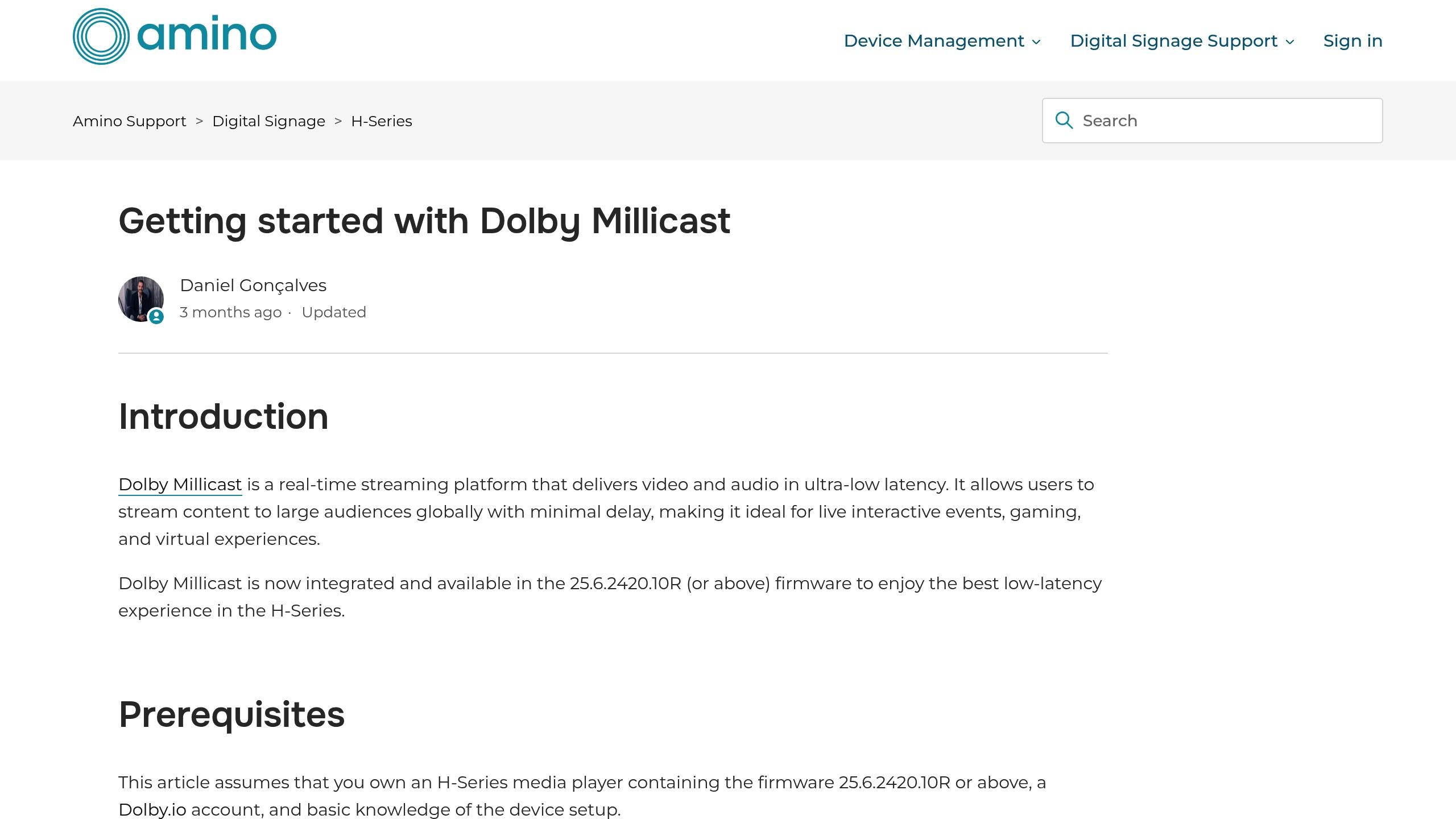 Dolby Millicast