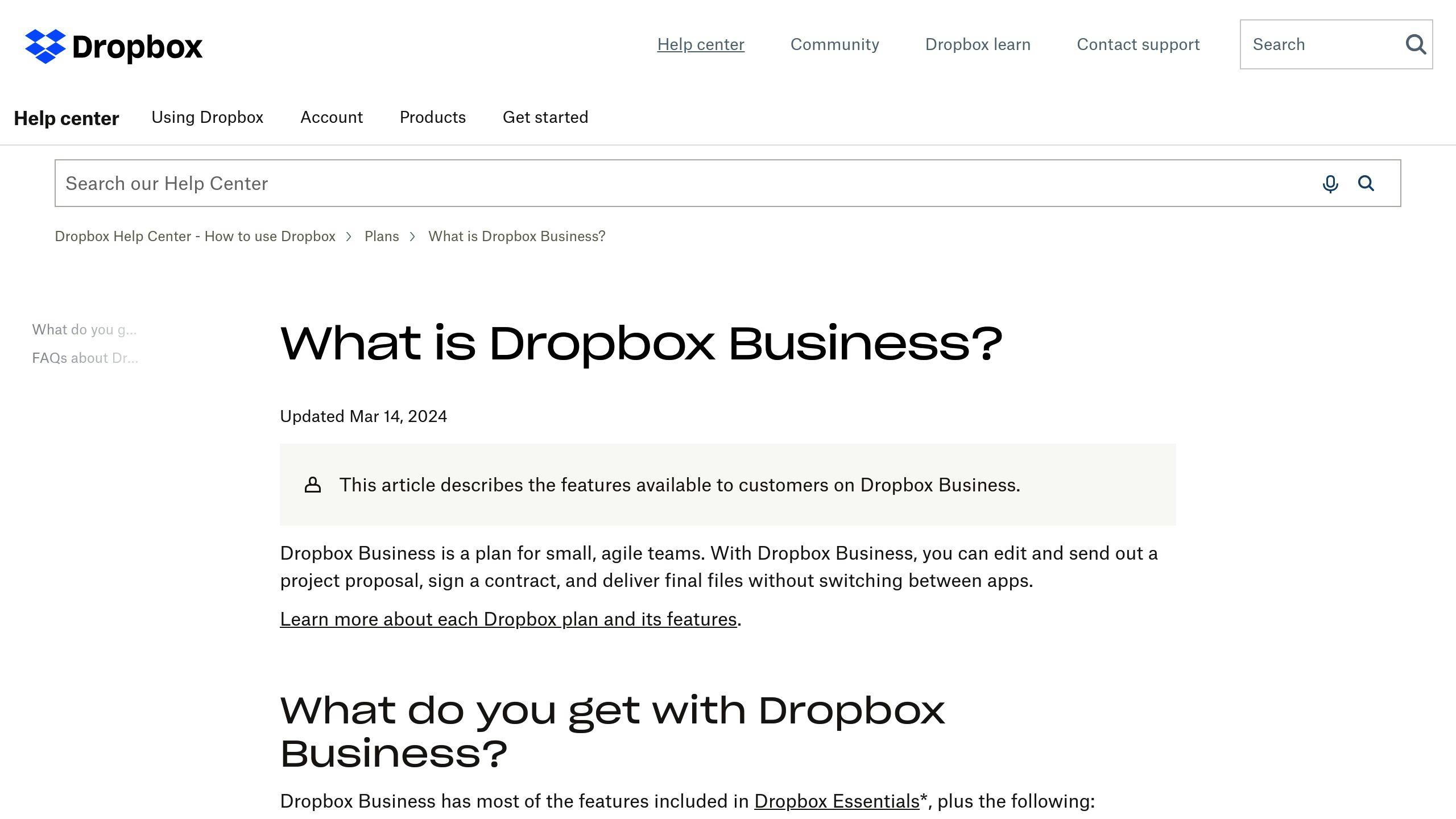 Dropbox Business