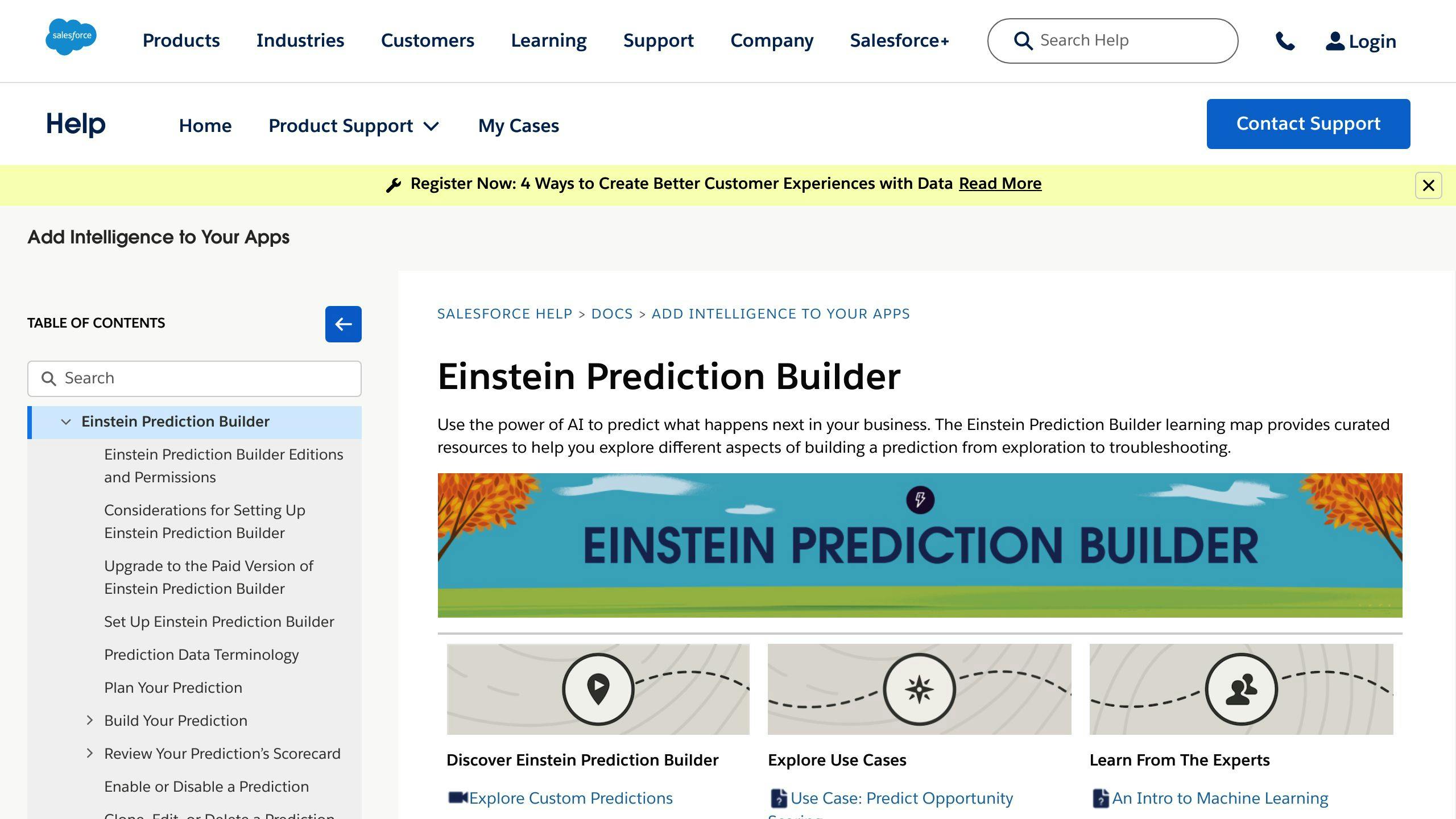 Einstein Prediction Builder