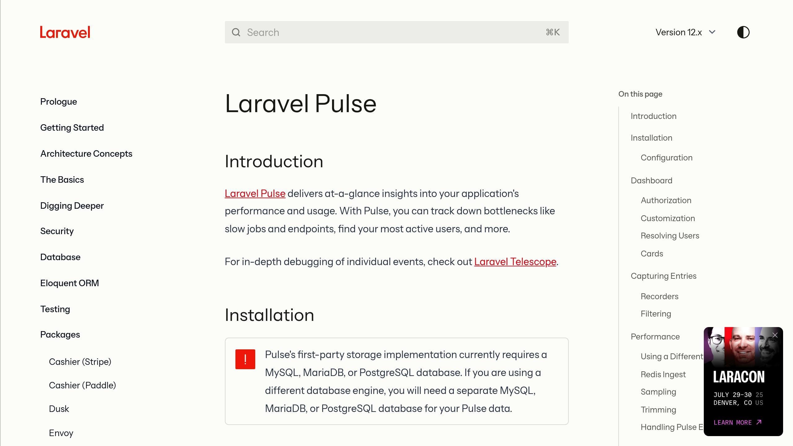 Laravel Pulse