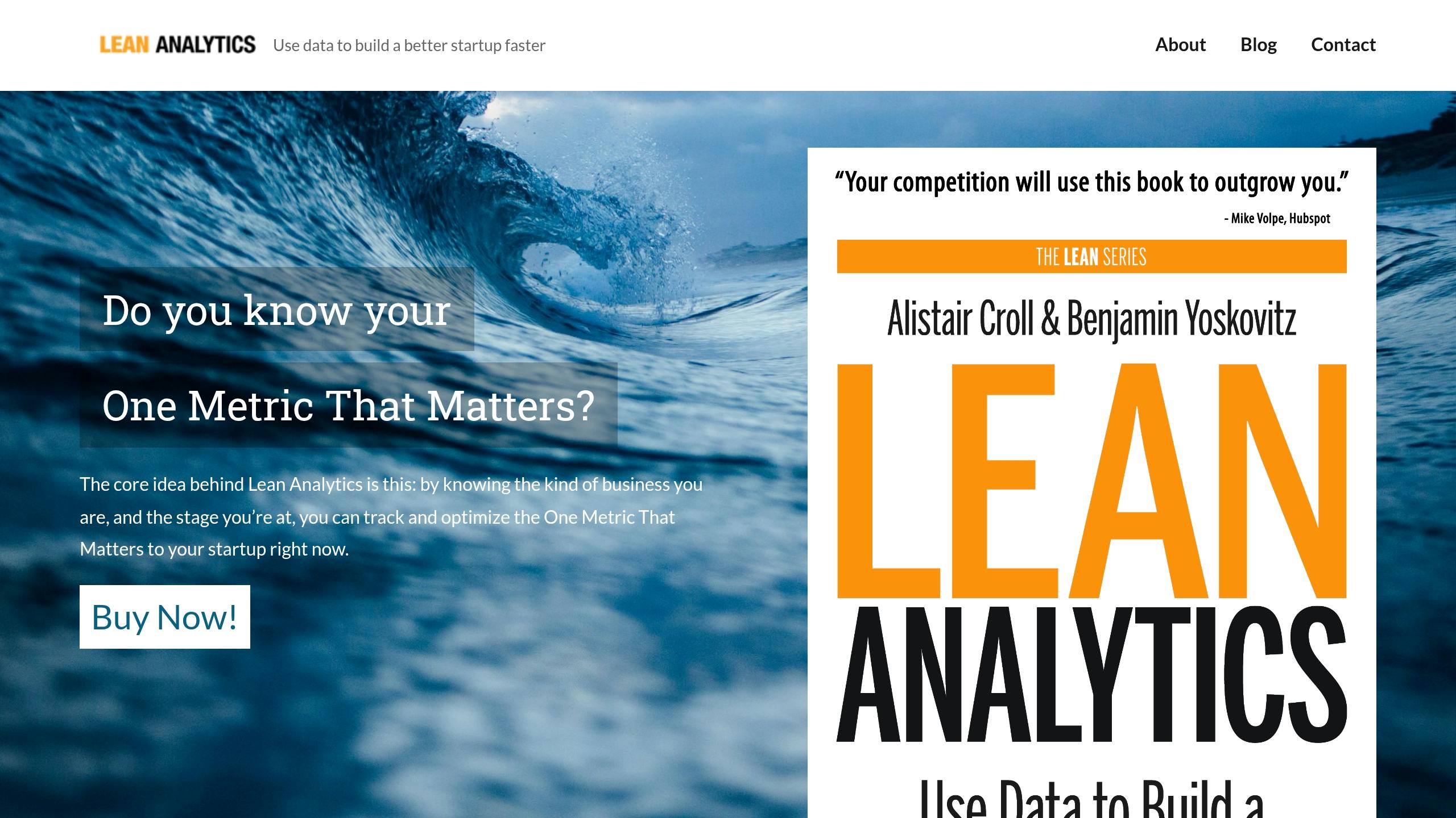 Lean Analytics