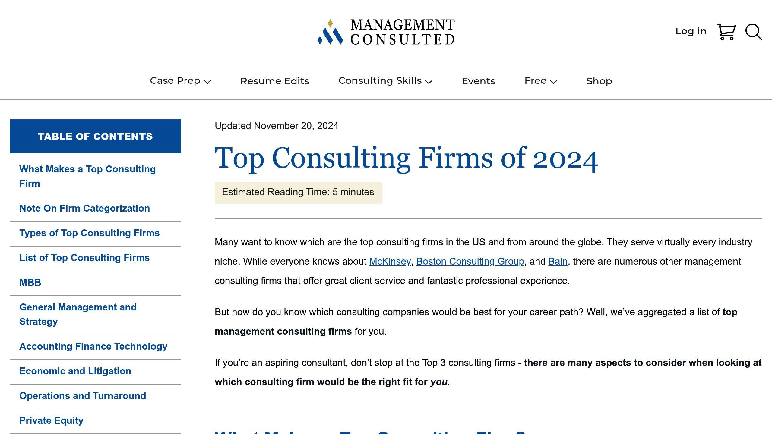 Top Consulting Firms Directory