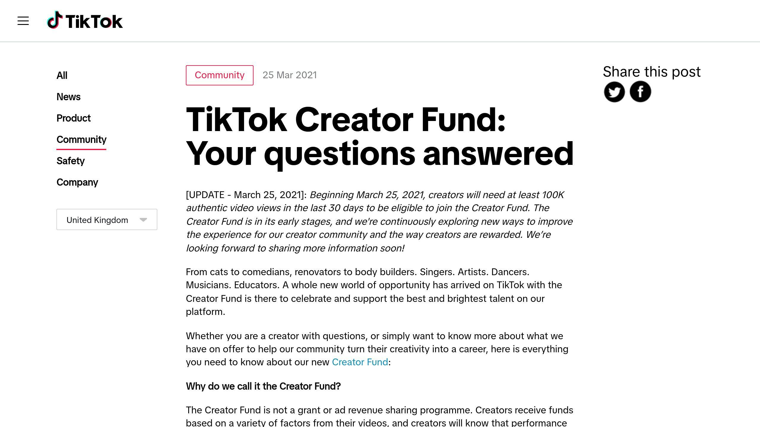 TikTok Creator Fund