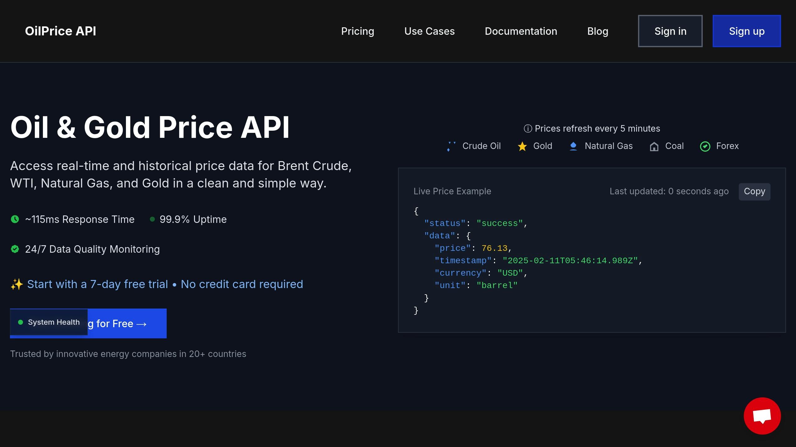 OilpriceAPI