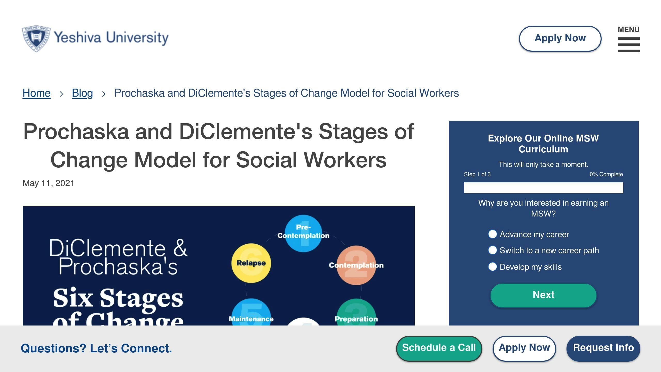 Stages of Change Model