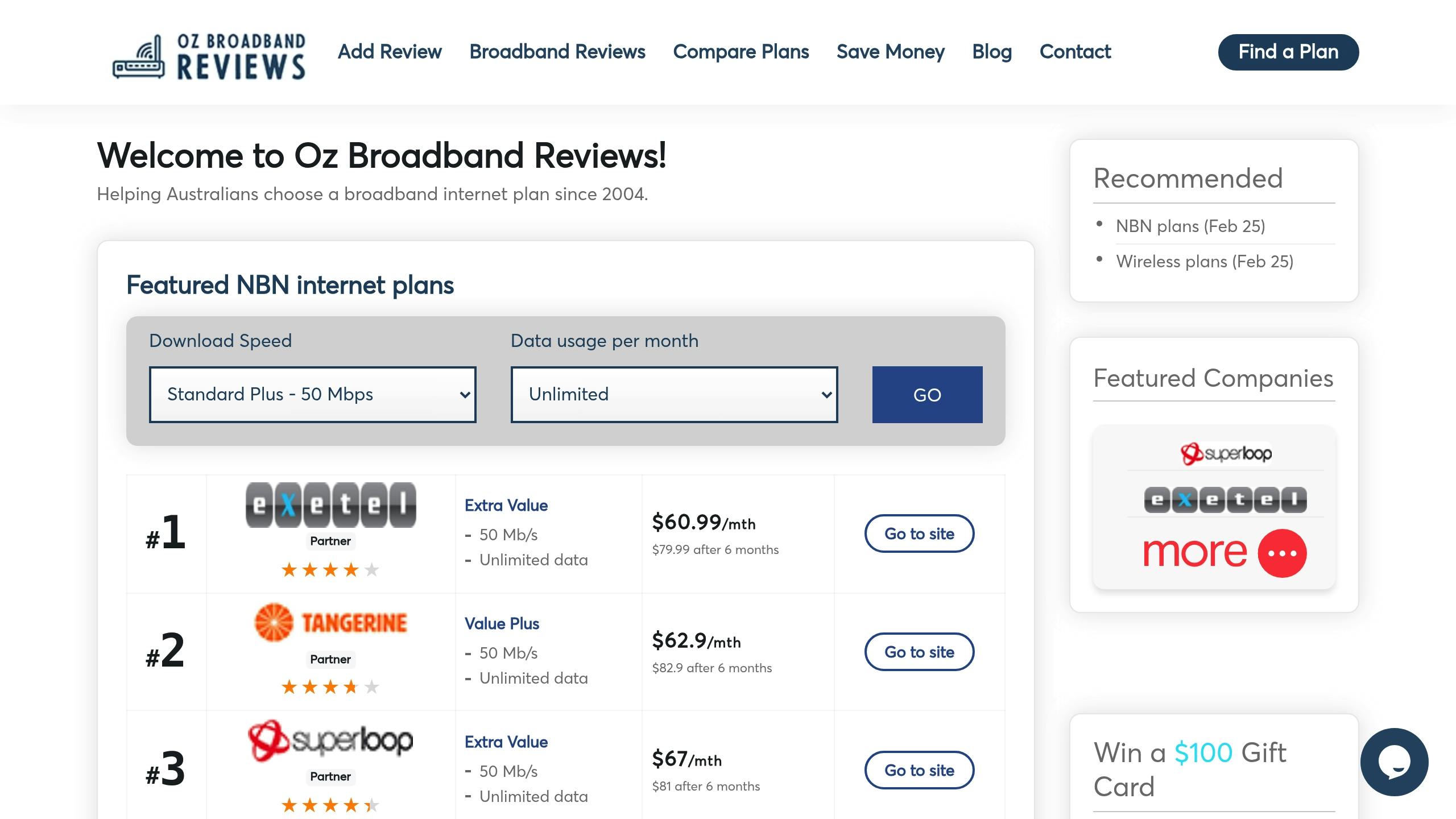 Oz Broadband Review Blog