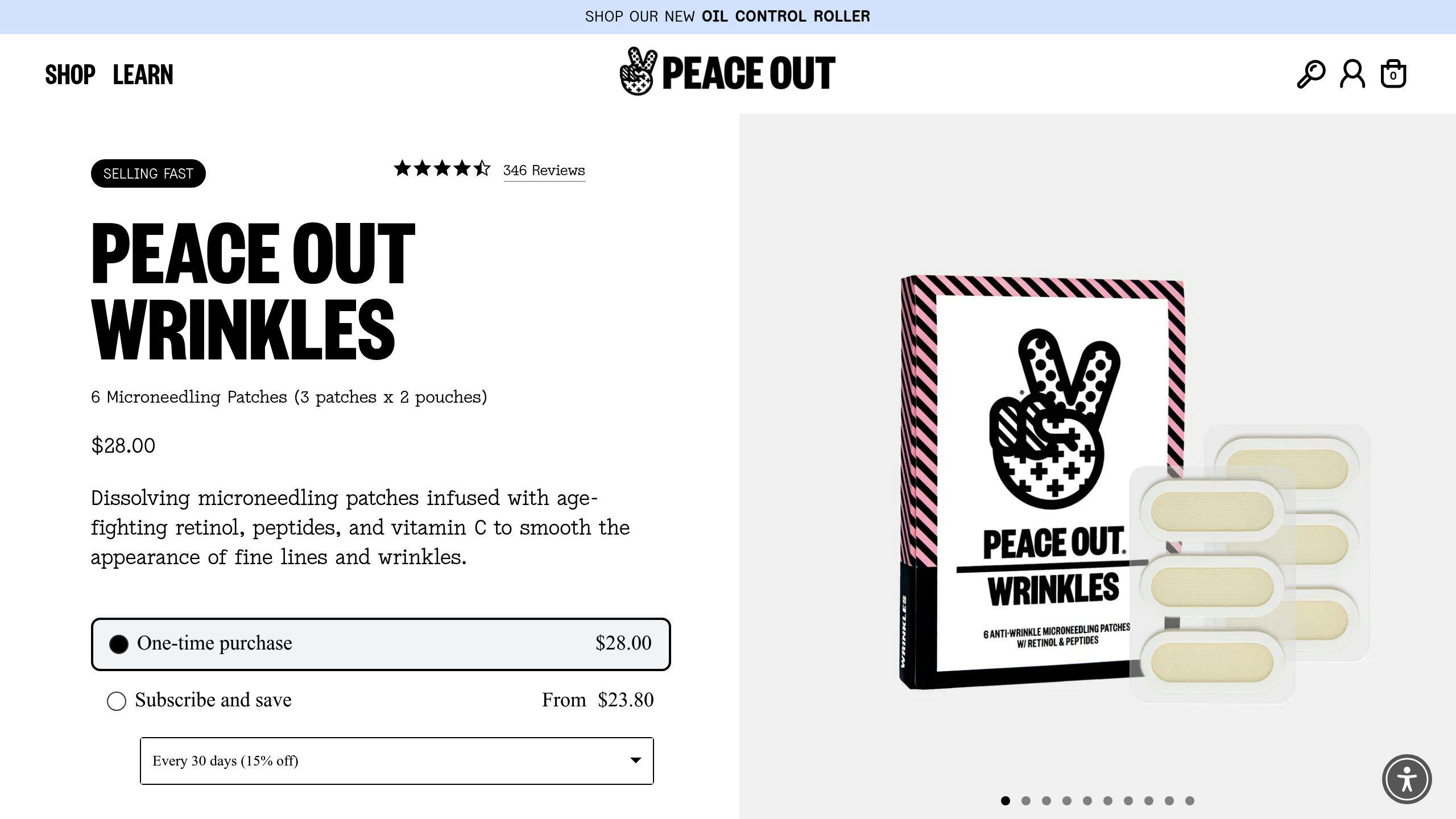 Peace Out Wrinkles