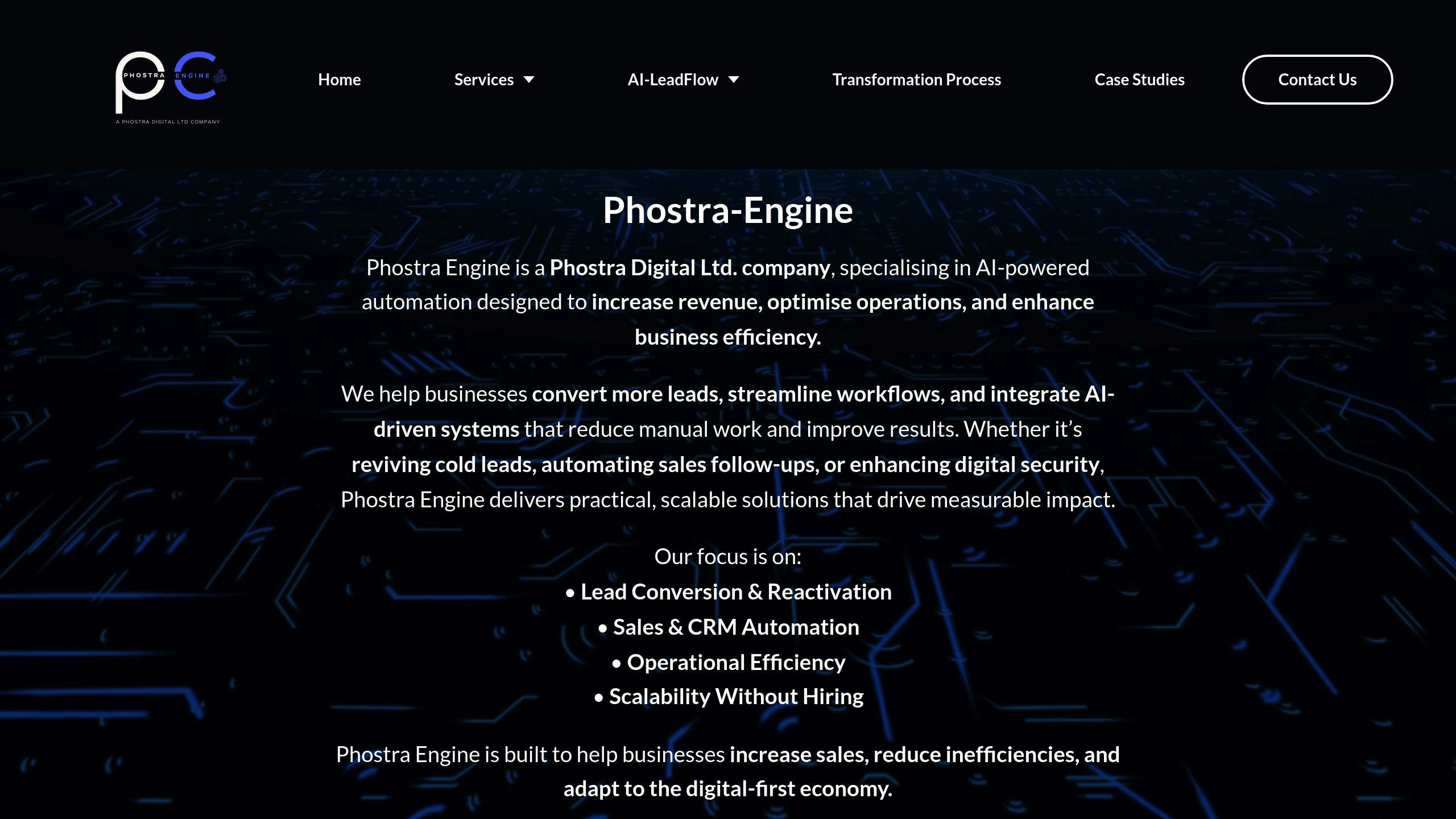 Phostra-Engine AI-LeadFlow