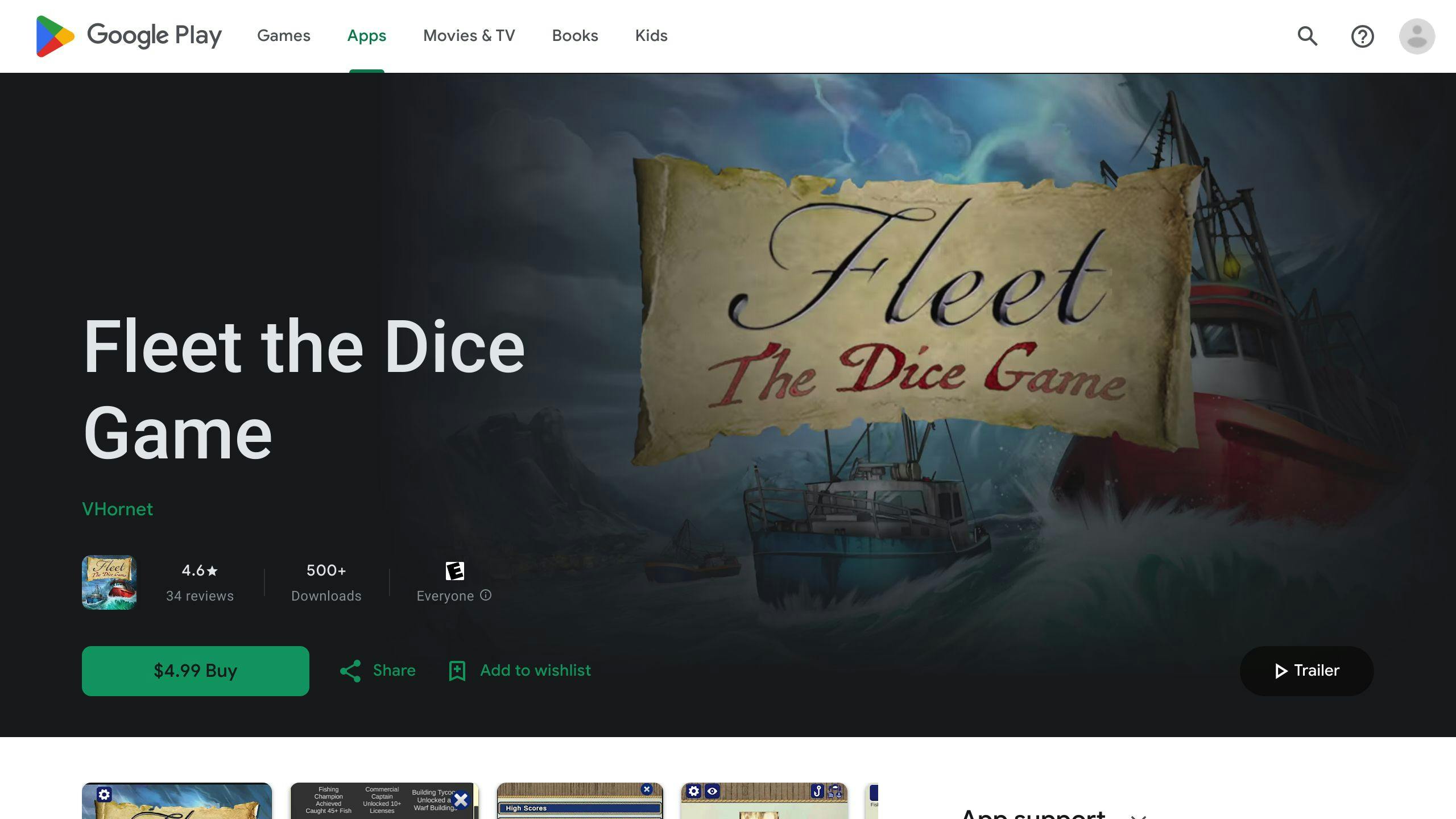 Fleet the Dice Game App