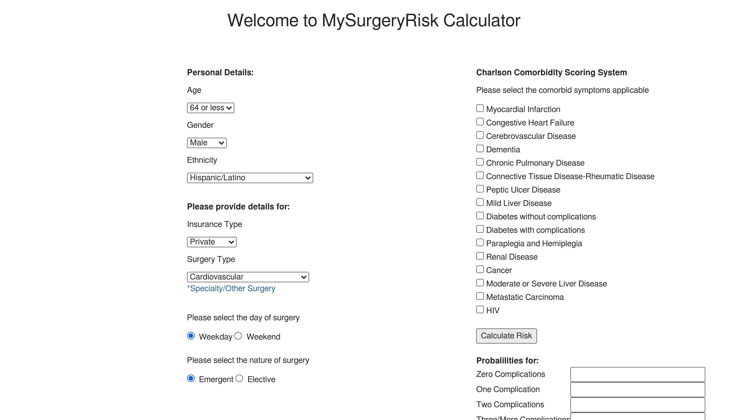 MySurgeryRisk