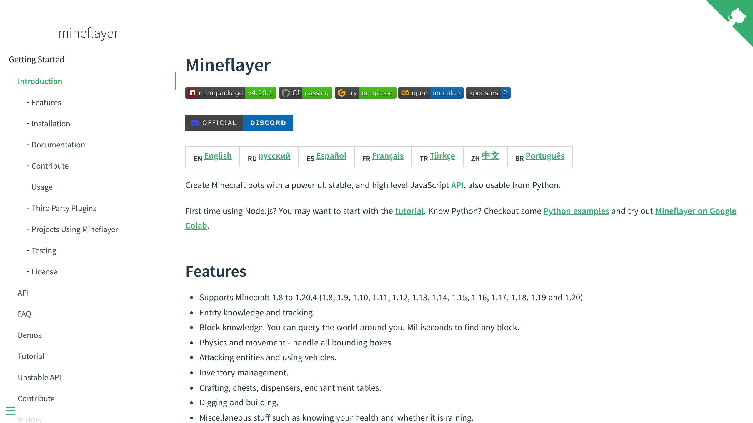 Mineflayer