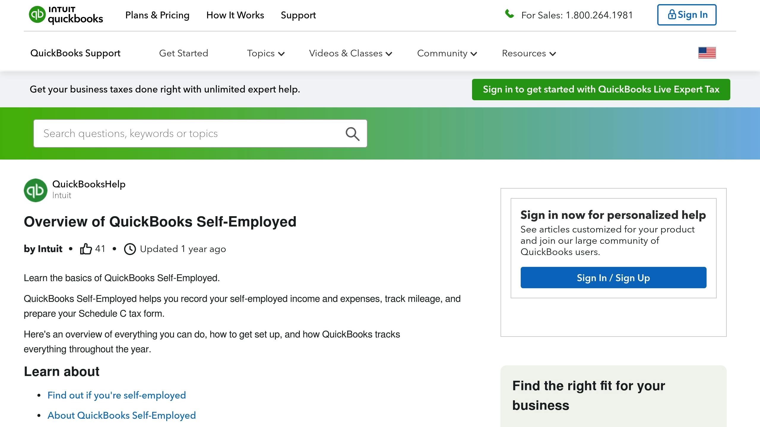QuickBooks Self-Employed