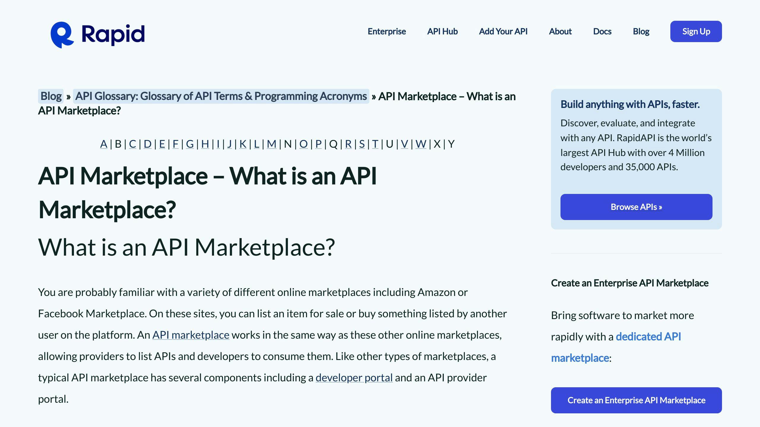 Marketplace APIs