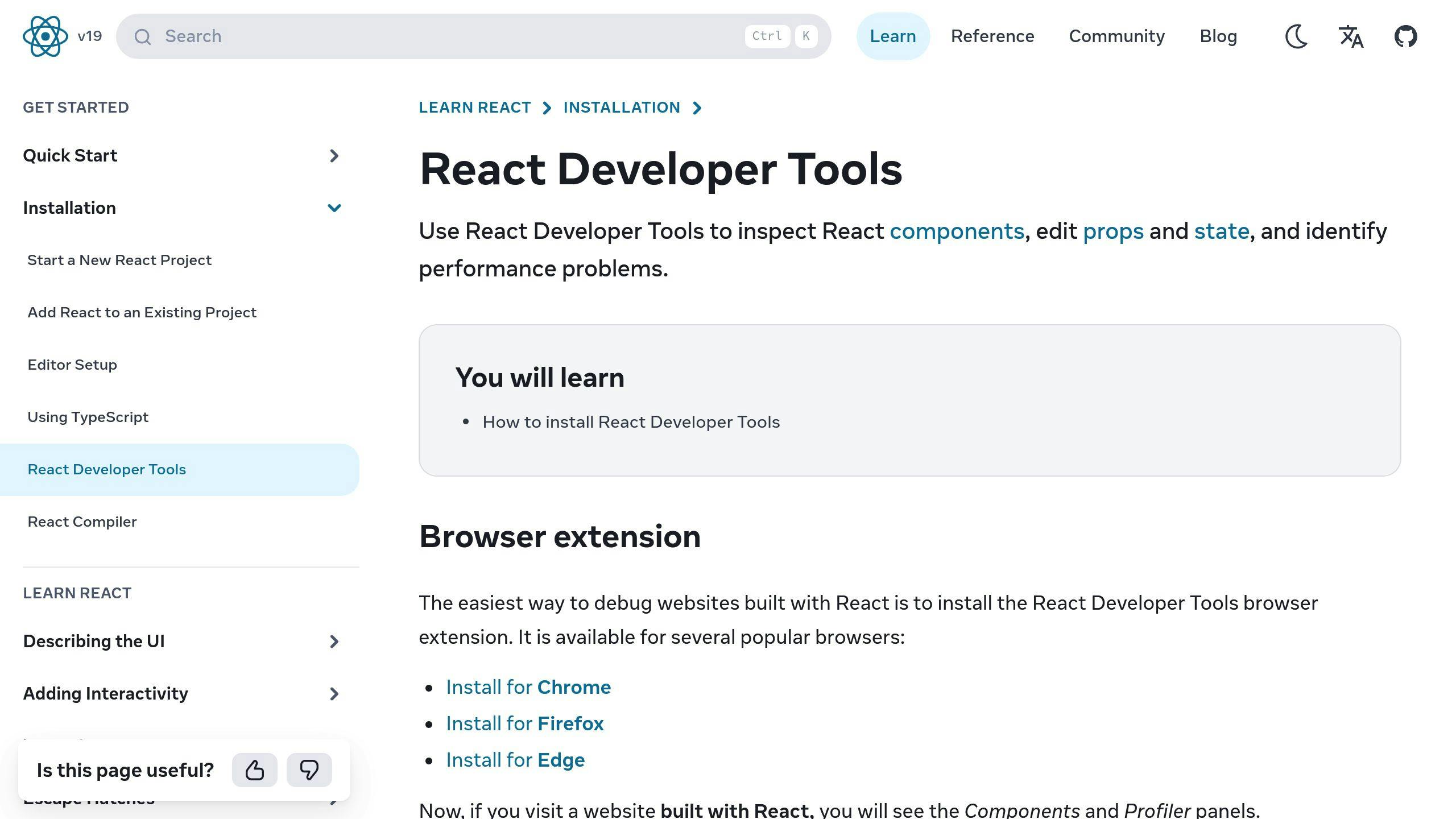 React DevTools