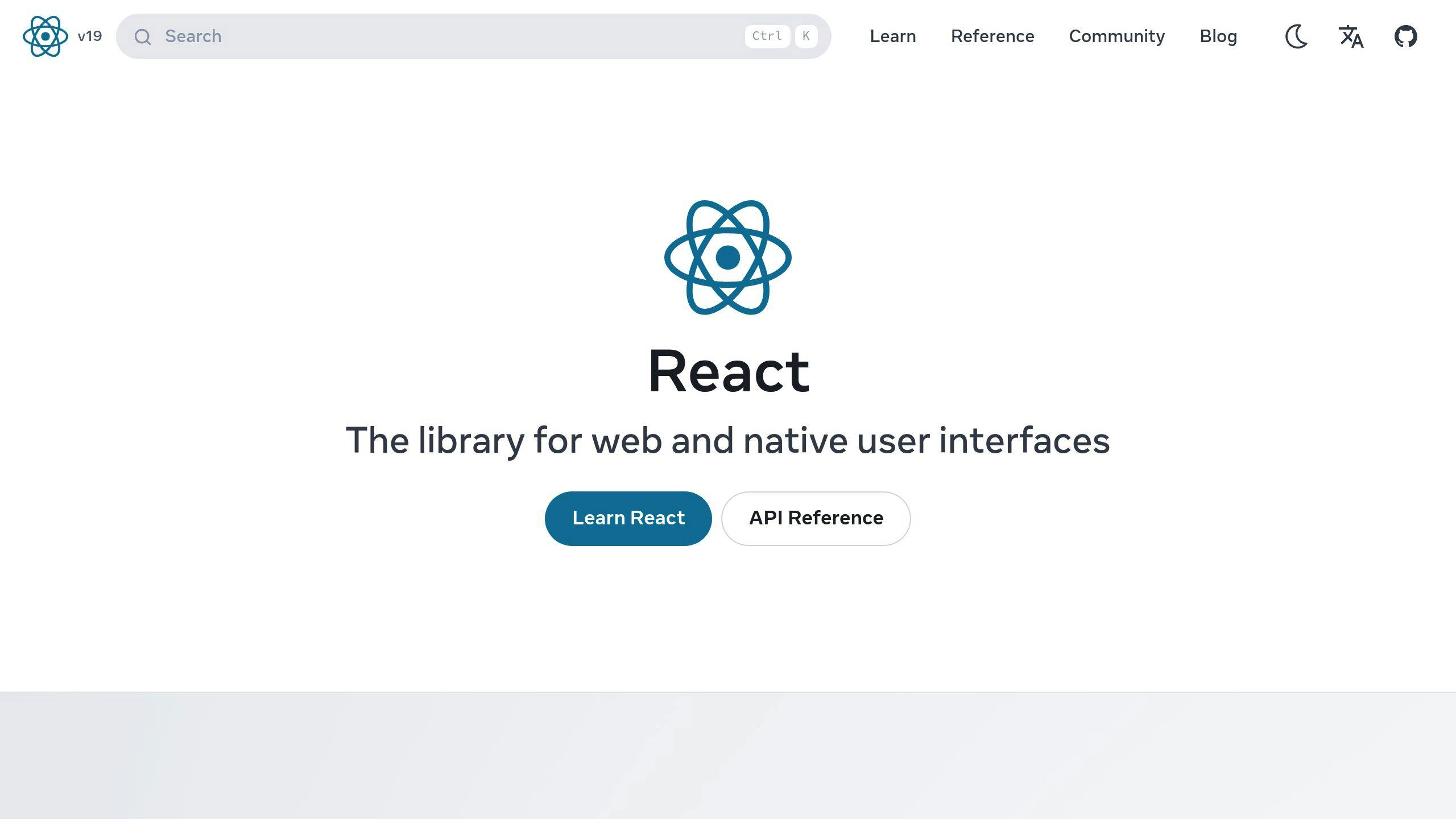 React