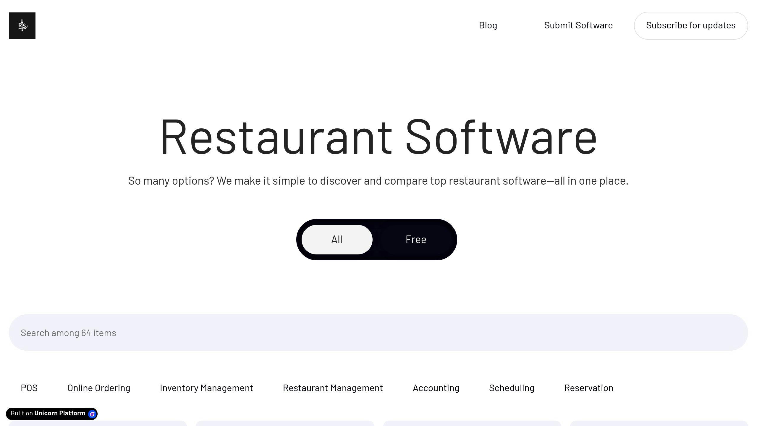 Restaurant Software Directory