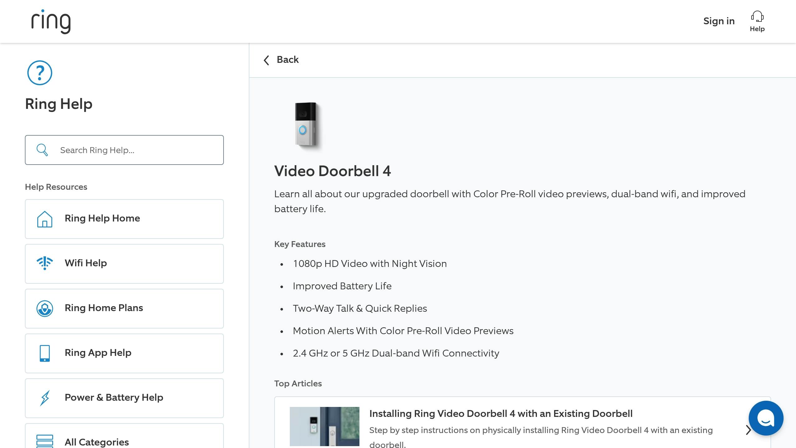 Ring Video Doorbell 4