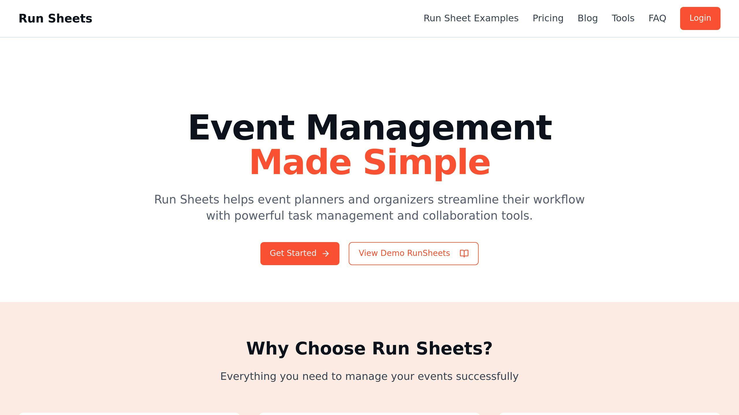 Run-Sheets.com