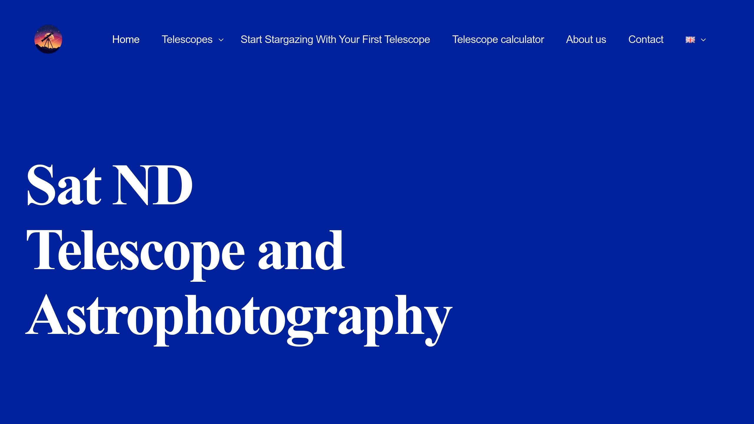 Sat ND Telescope and Astrophotography