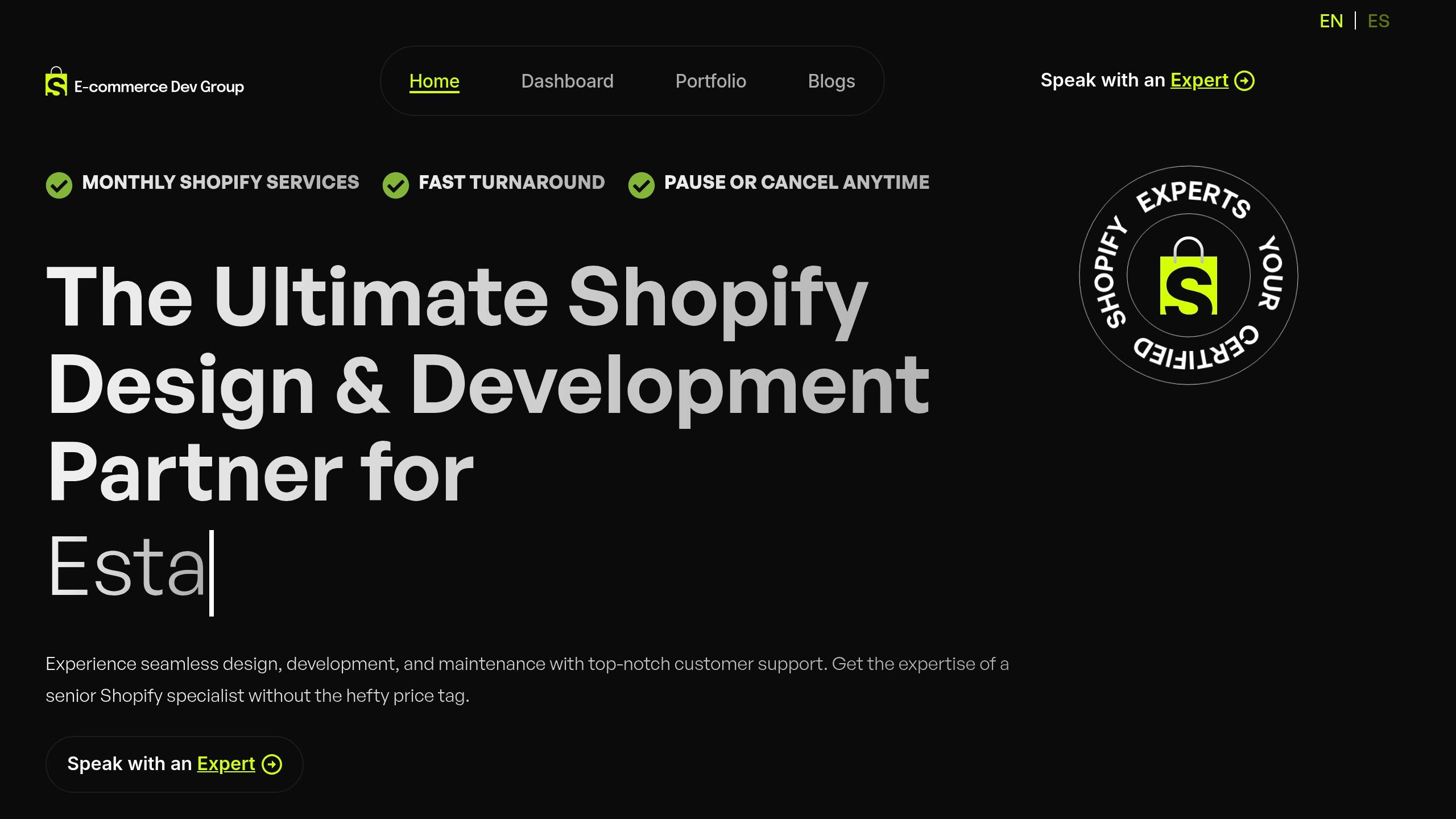 E-commerce Dev Group