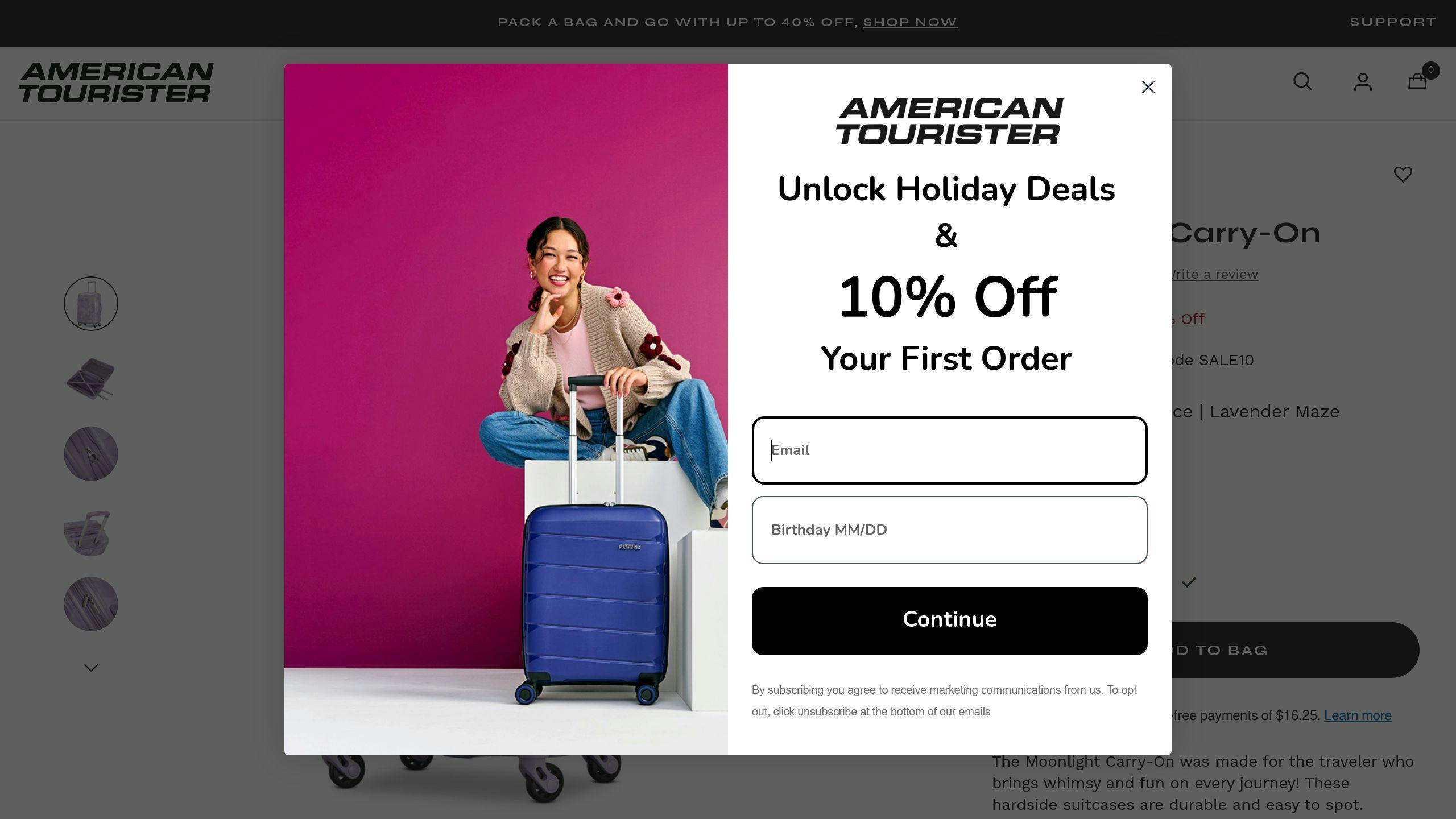 American Tourister Moonlight