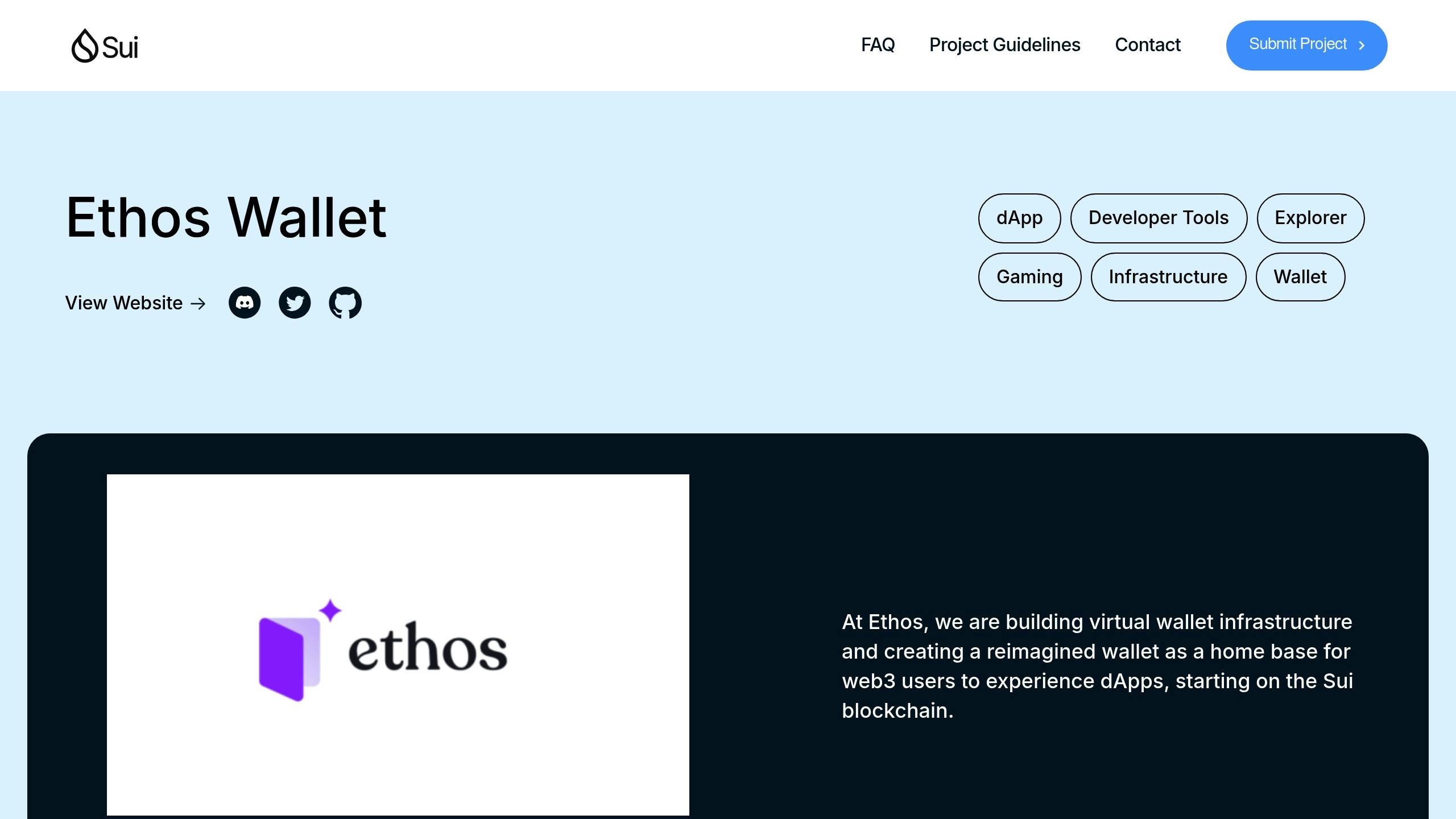 Ethos Wallet